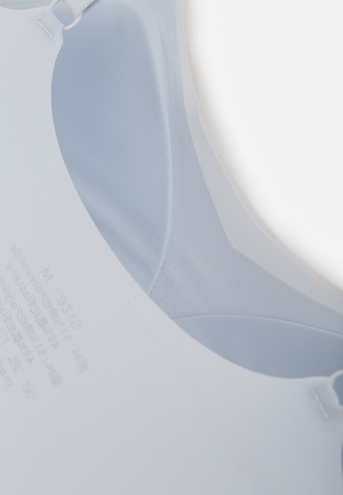 Niebieski Bezszwowy Biustonosz Bez Fiszbin z Usztywnianymi Miseczkami Leavessa