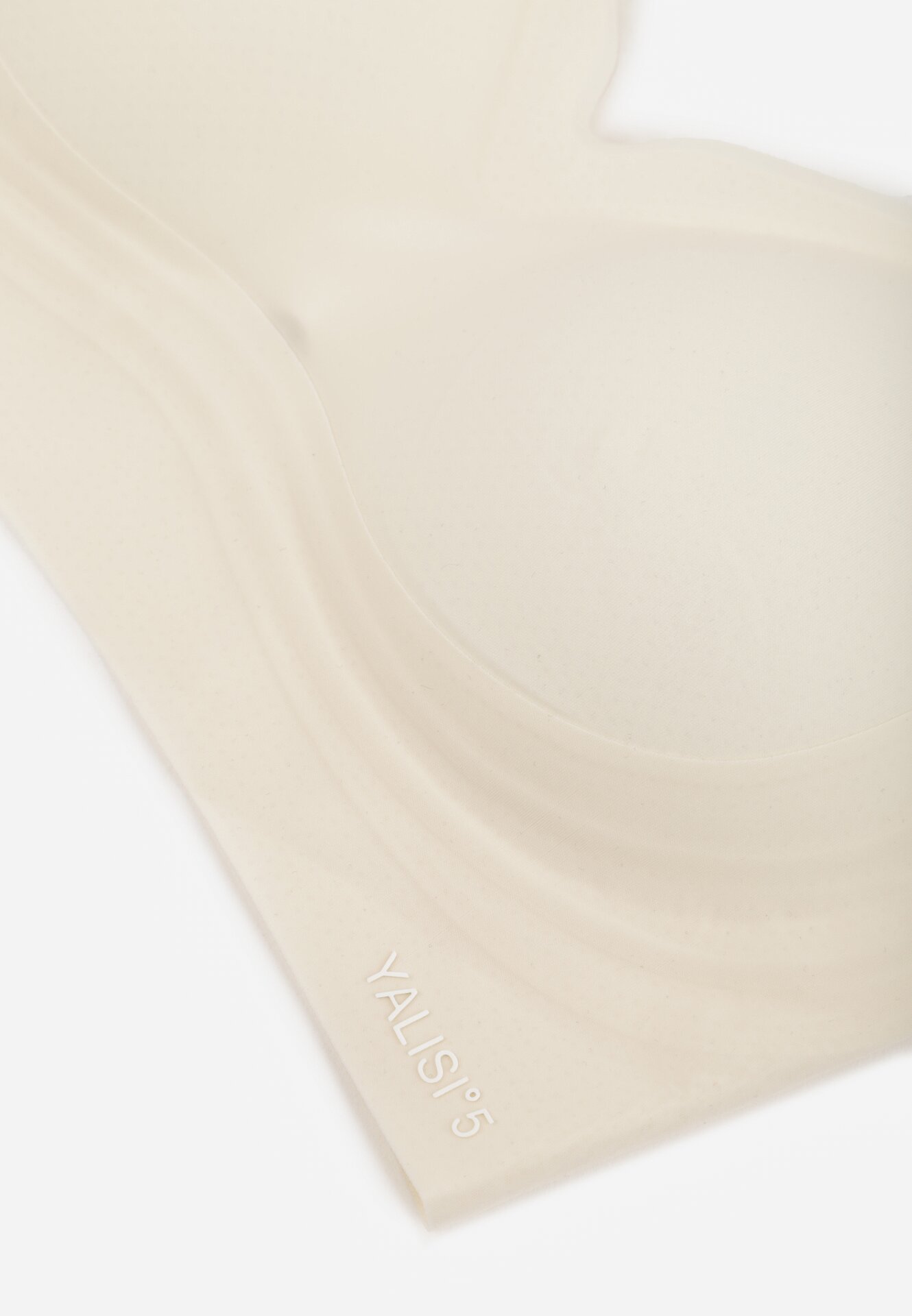 Jasnobeżowy Bezszwowy Biustonosz Bez Fiszbin z Elastycznego Materiału Edalith