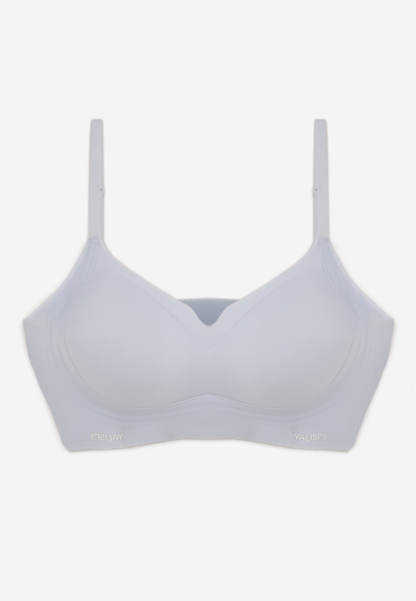 Niebieski Bezszwowy Biustonosz Bez Fiszbin z Elastycznego Materiału Edalith