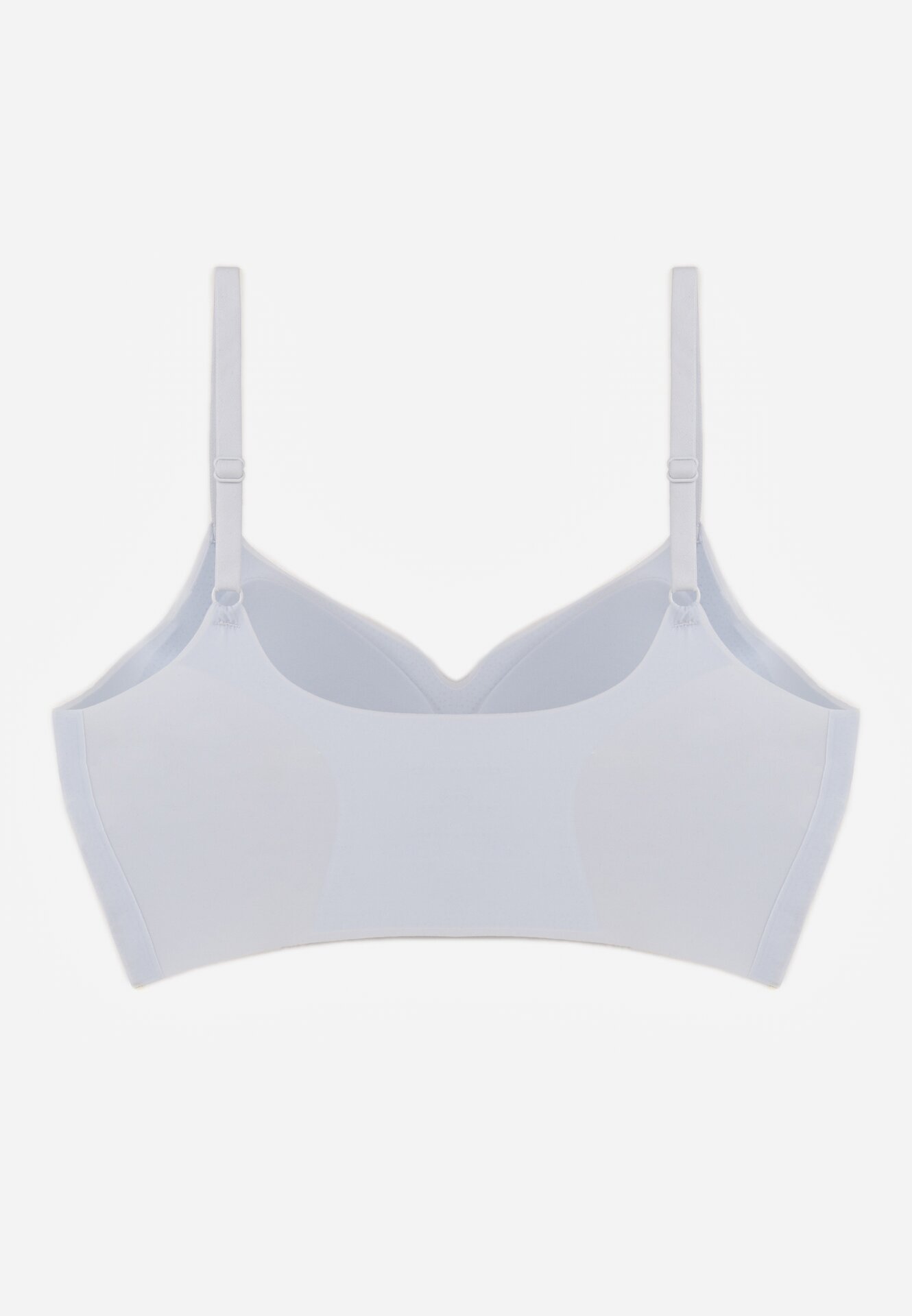 Niebieski Bezszwowy Biustonosz Bez Fiszbin z Elastycznego Materiału Edalith