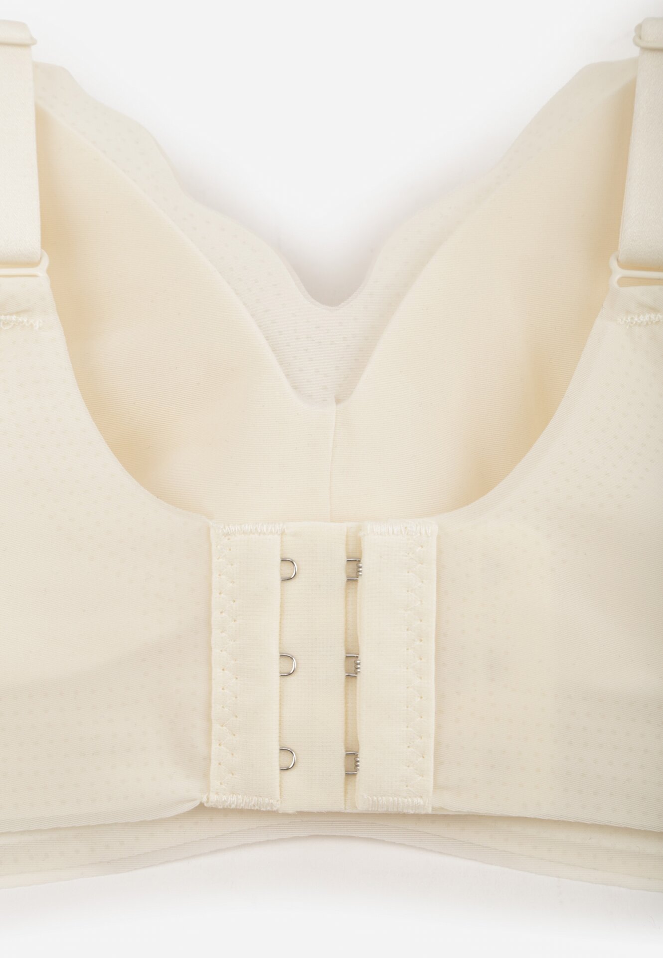 Jasnobeżowy Usztywniany Biustonosz Bezszwowy Bez Fiszbin Pretiona