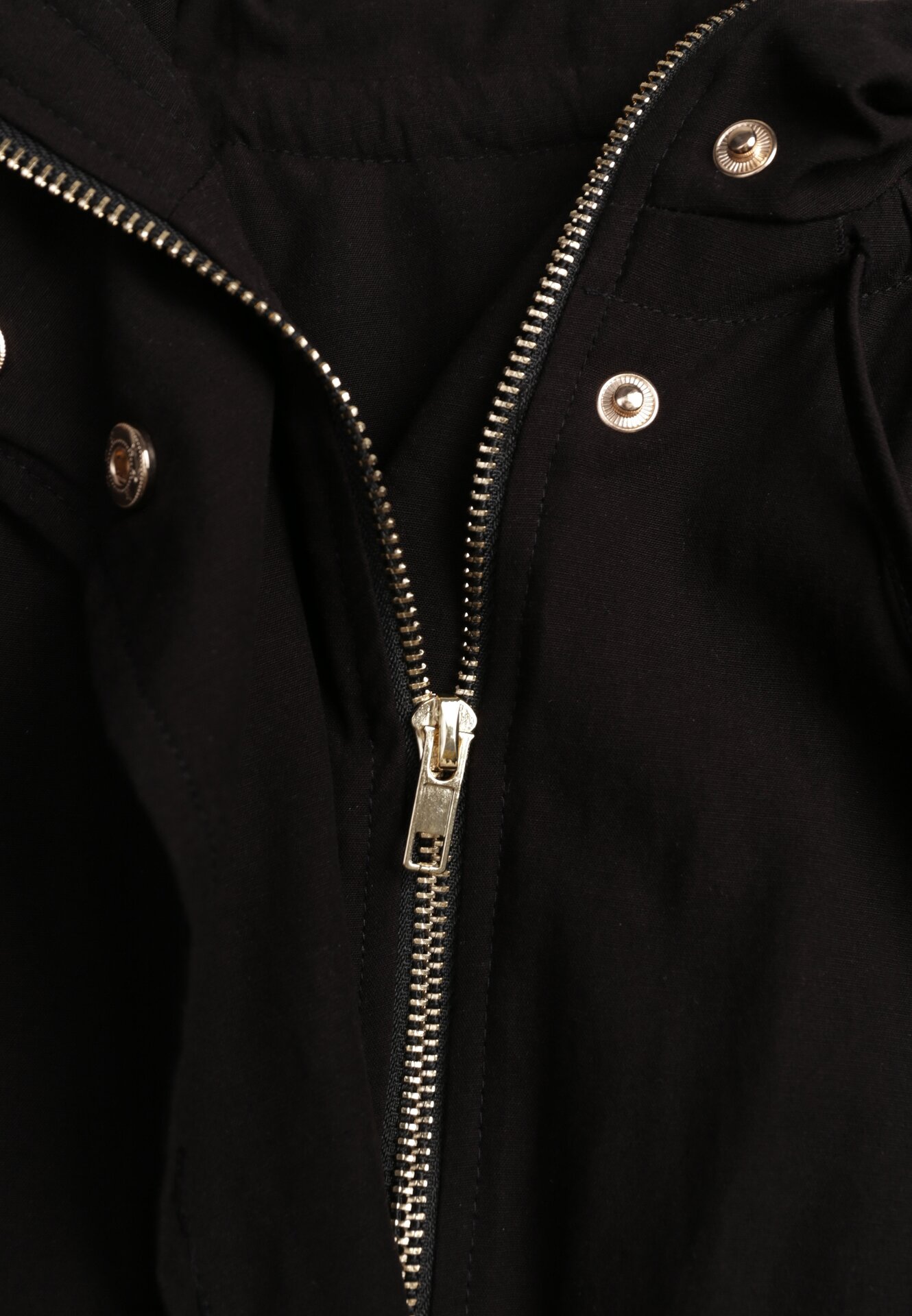 Czarna Przejściowa Kurtka Bombka Oversize z Bawełny i Wiskozy Effinue