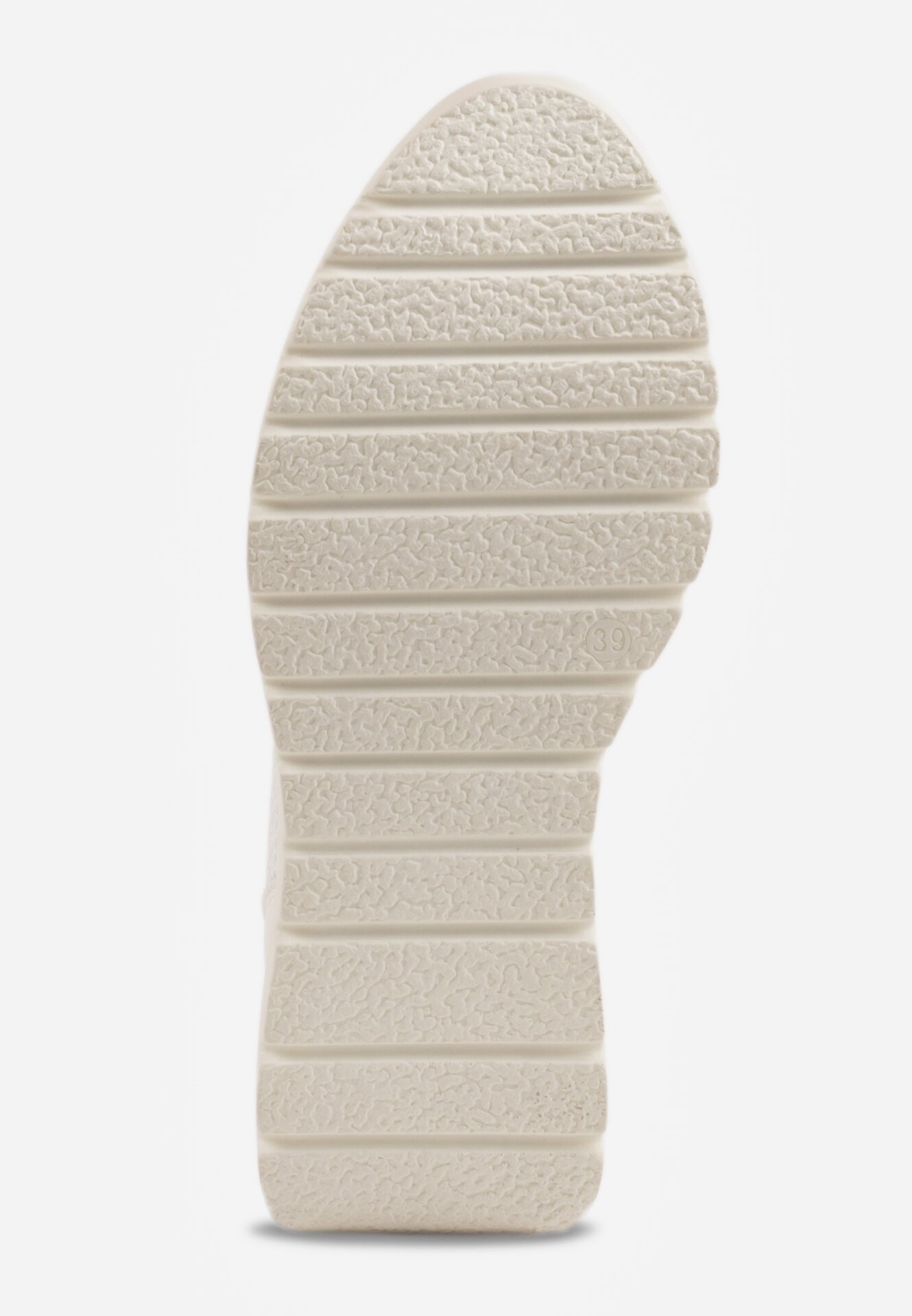 Białe Sneakersy na Grubej Podeszwie ze Skórzaną Wkładką i Napisem Airarge