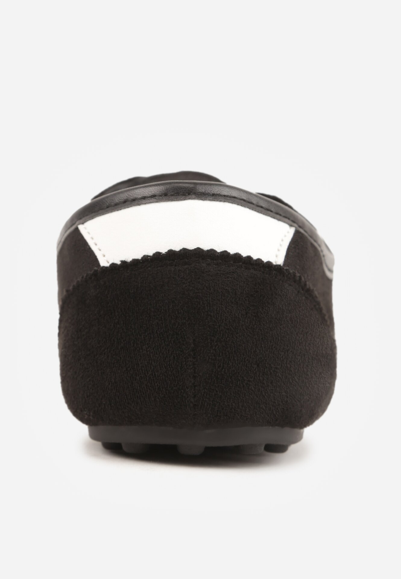 Czarne Sneakersy z Imitacji Zamszu w Stylu Kultowych Tenisówek Aelliana