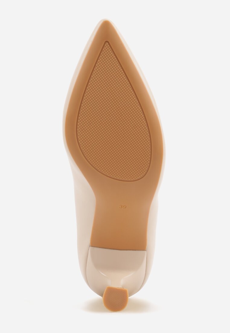 Pantofi cu toc Bej
