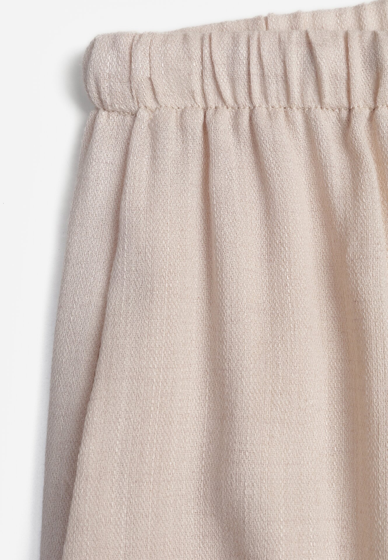 Beżowe Wiskozowe Spodnie z Szeroką Nogawką i Wiązaniem w Talii Terisanna