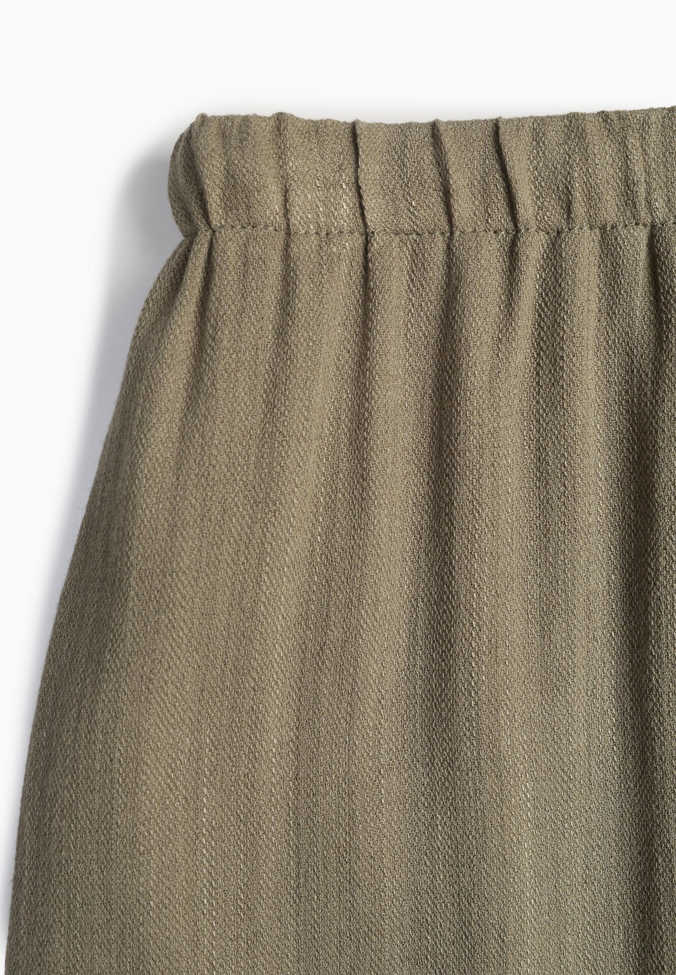 Zielone Wiskozowe Spodnie z Szeroką Nogawką i Wiązaniem w Talii Terisanna