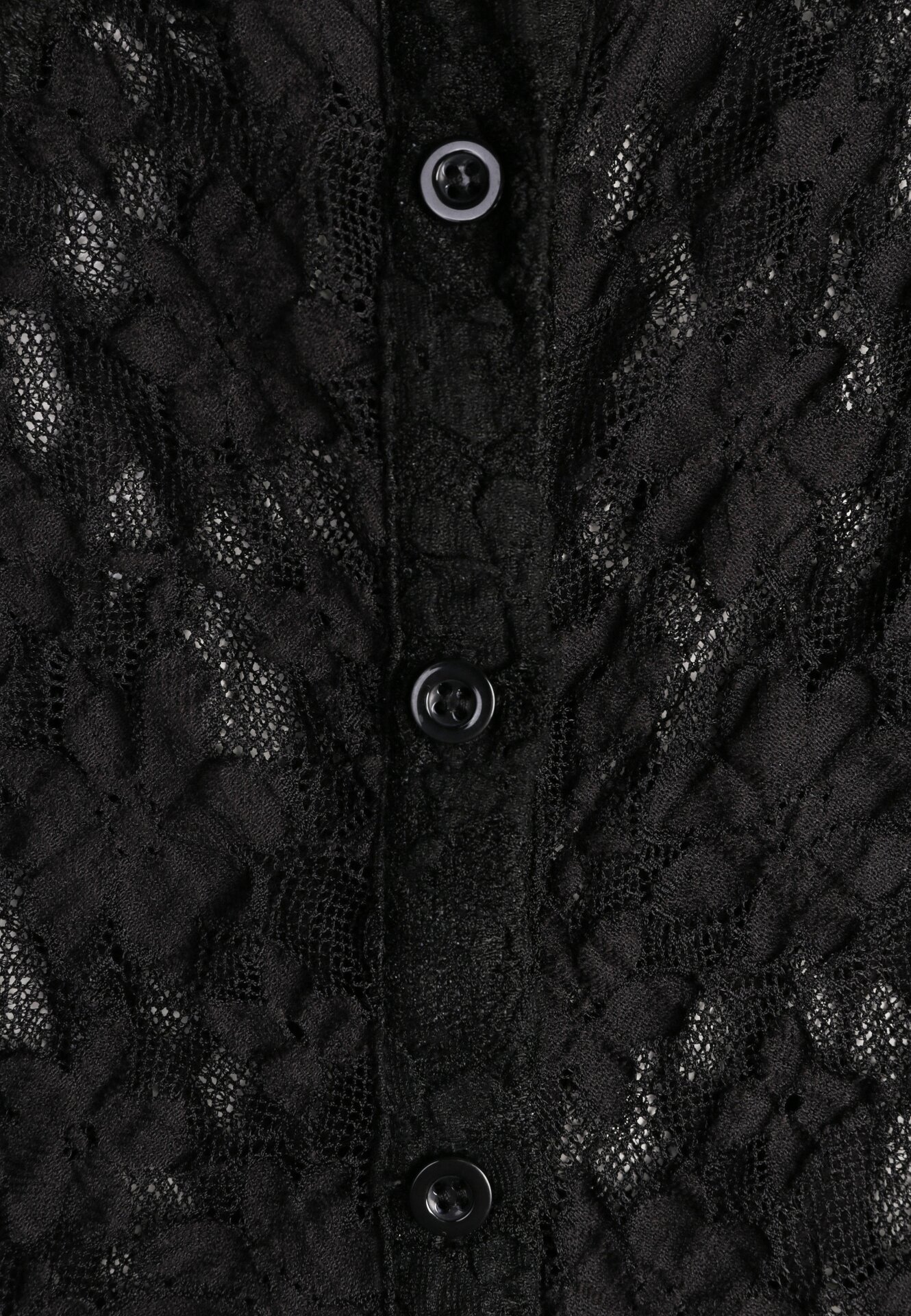 Czarna Koszula Ozdobiona Koronką Lanelv