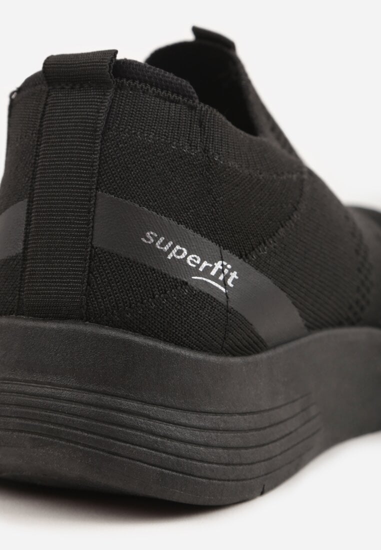 Czarne Wsuwane Buty Sportowe Sneakersy z Siateczkową Cholewką Luthro