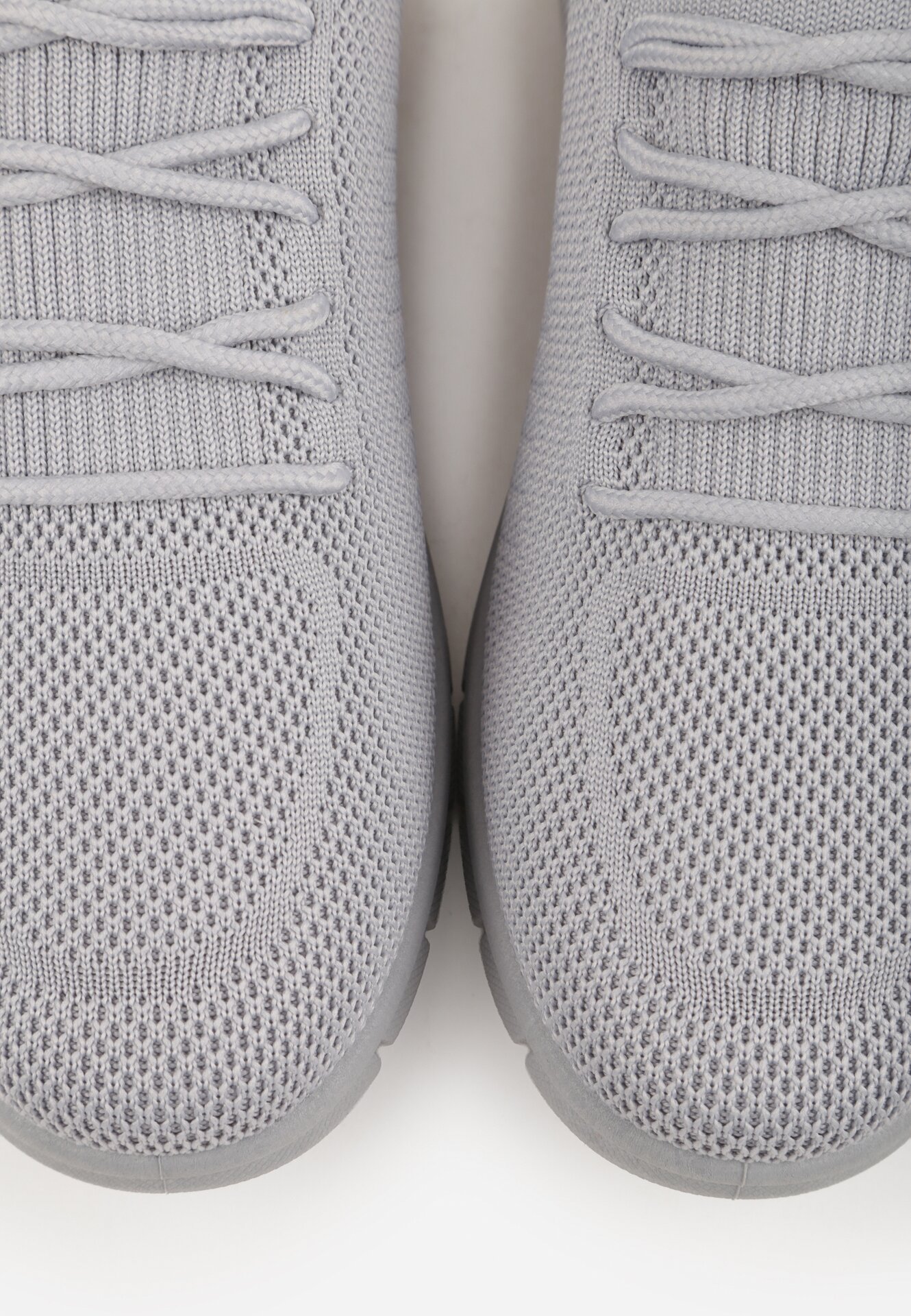 Szare Sznurowane Buty Sportowe Sneakersy z Siateczki Caeolea