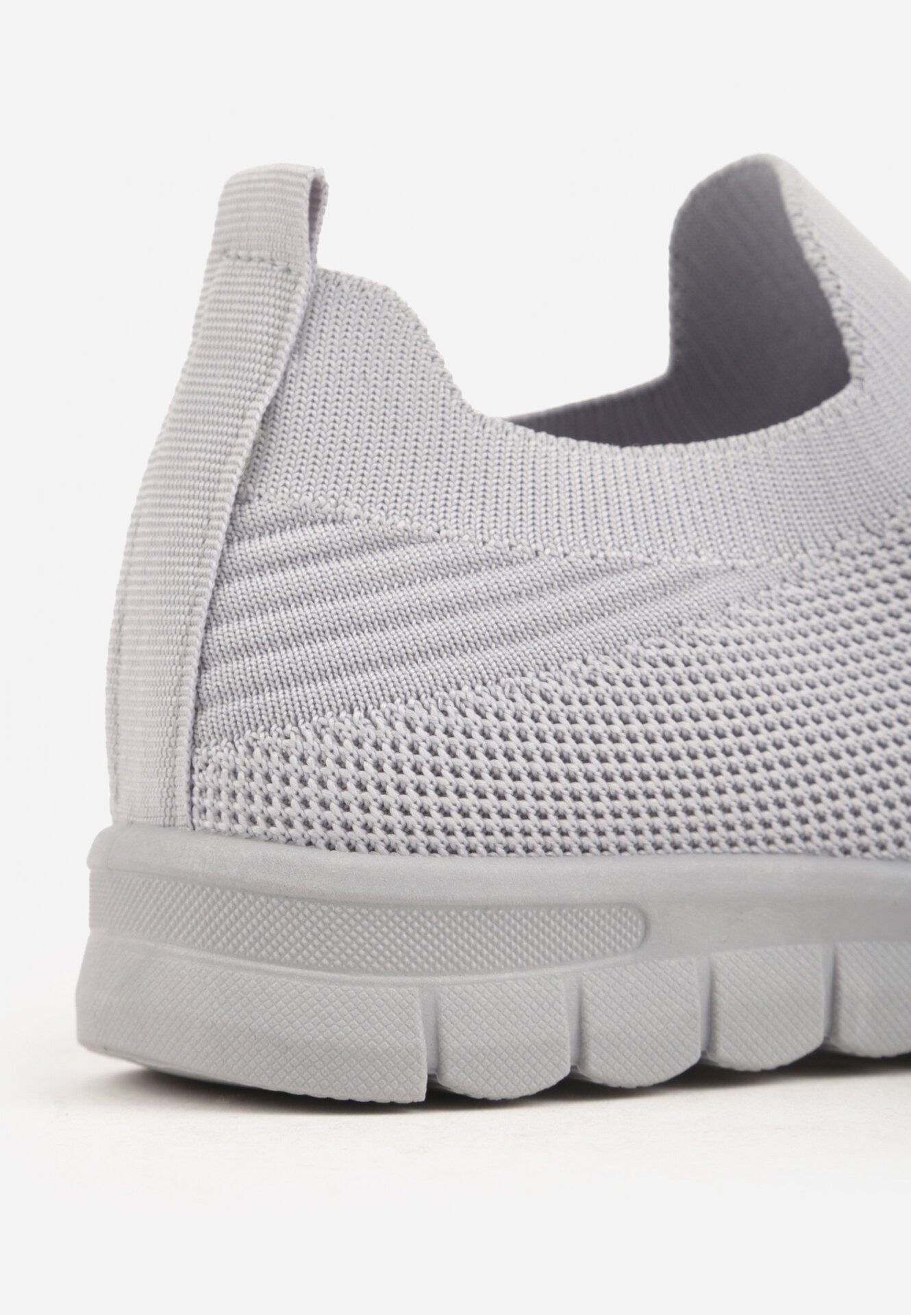 Szare Sznurowane Buty Sportowe Sneakersy z Siateczki Caeolea