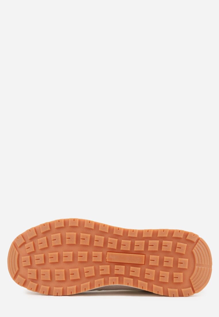 Białe Buty Sportowe Sneakersy na Grubej Podeszwie Nerola