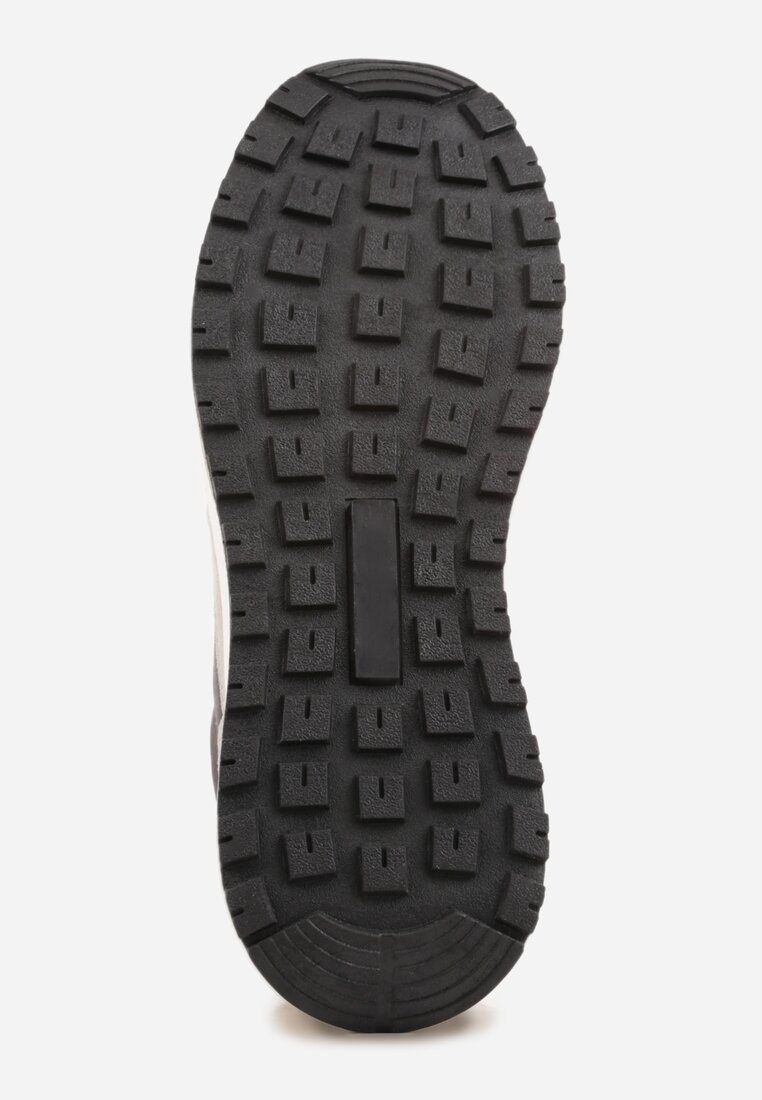 Szare Buty Sportowe Sneakersy na Grubej Podeszwie Nerola