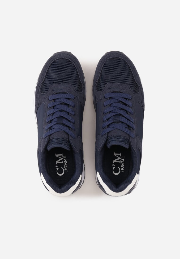 Granatowe Casualowe Buty Sportowe Typu Sneakersy Glorelle