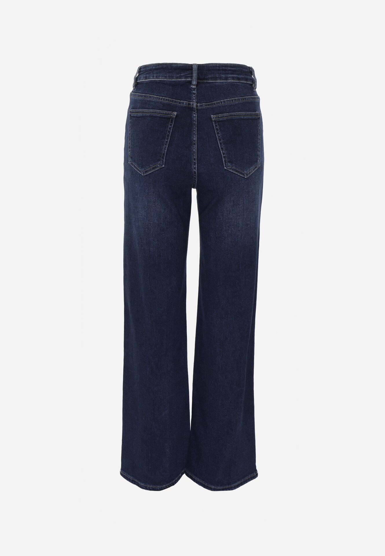 Niebieskie Bawełniane Jeansy o Szerokim Kroju Vimantta