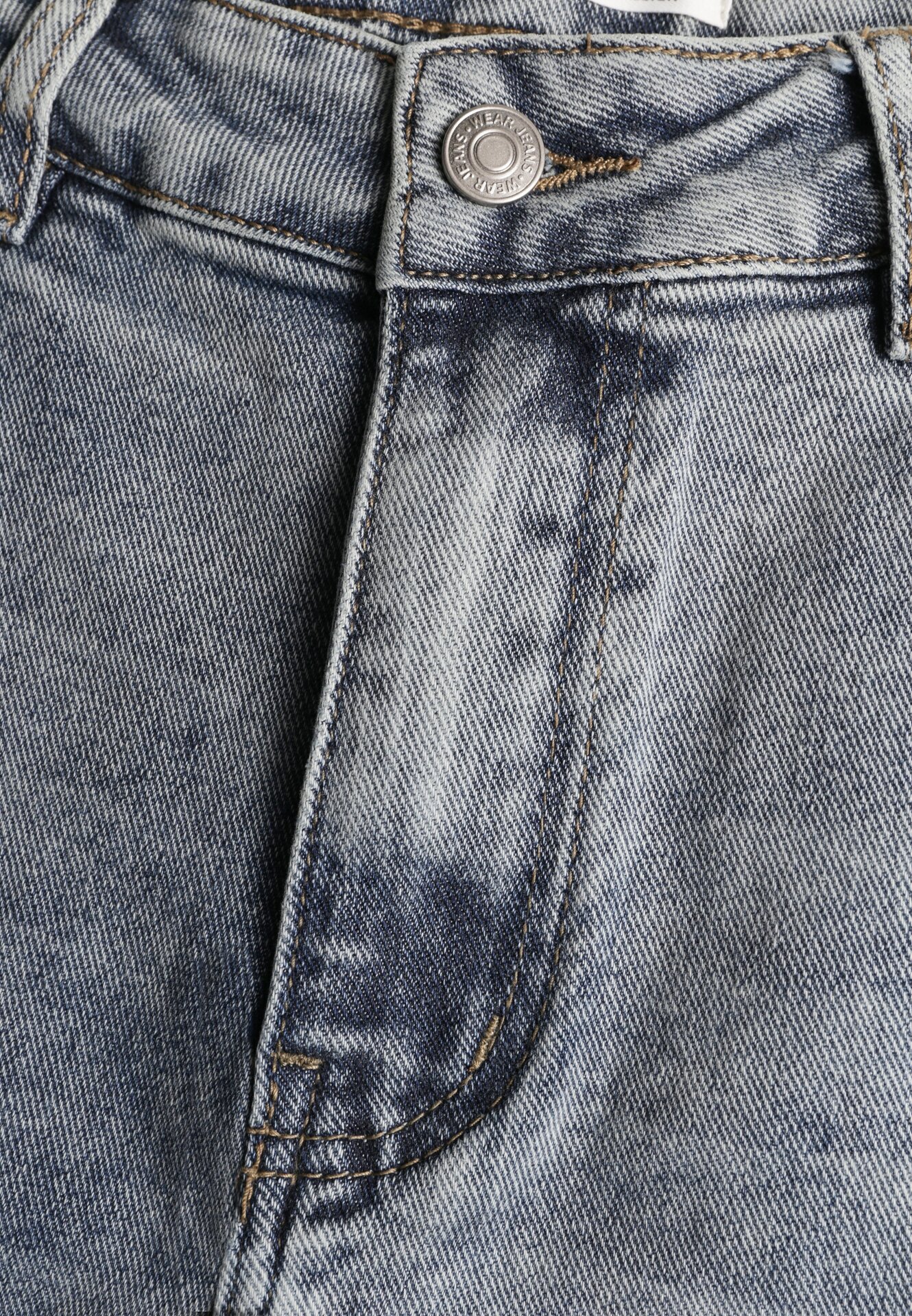 Jasnoniebieskie Bawełniane Jeansy o Kroju Barrel Leg z Wysokim Stanem Vimariele