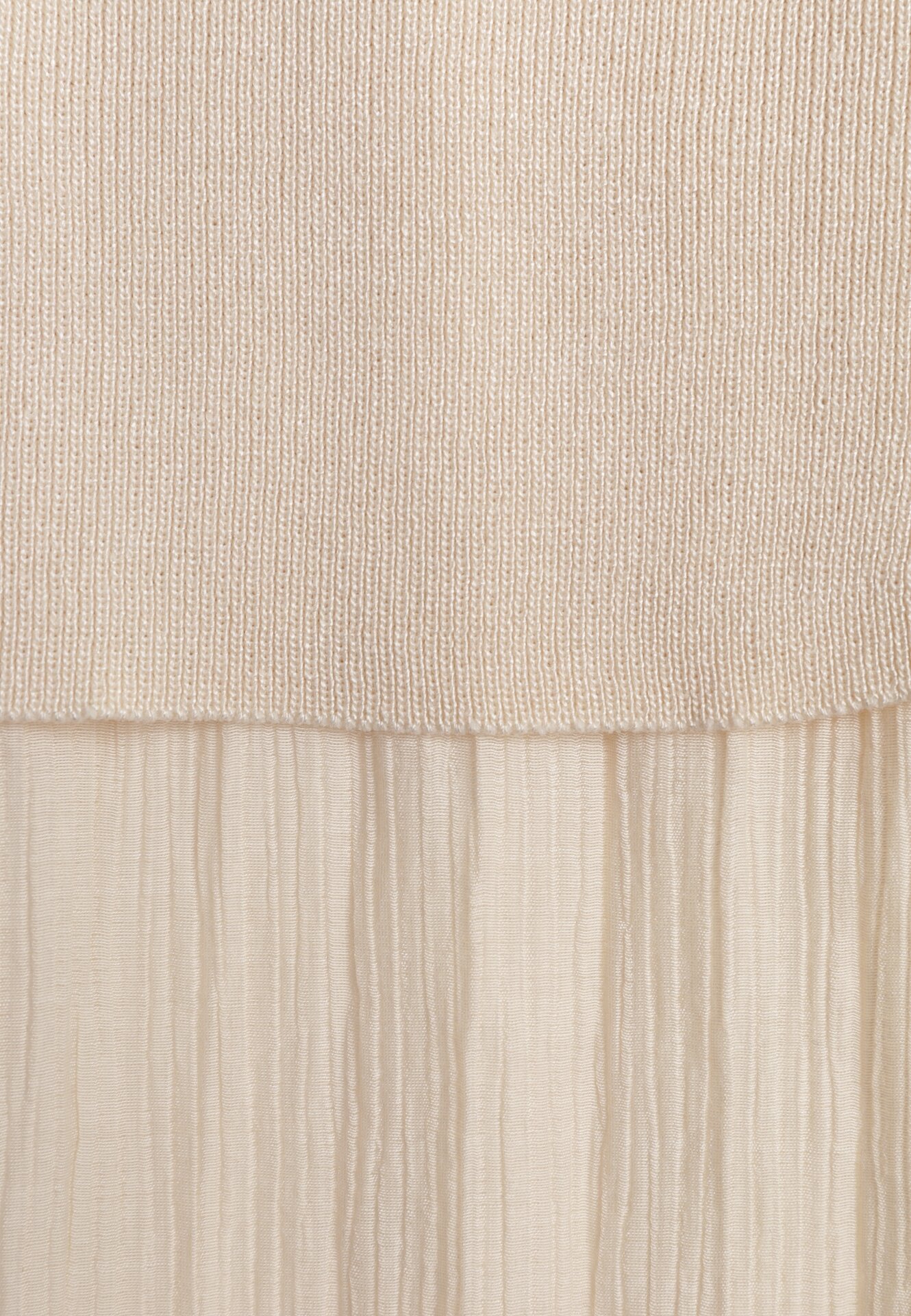 Beżowa Dwuwarstwowa Sukienka Dzianinowa z Wiskozą i Paskiem z Klamrą Arkesia