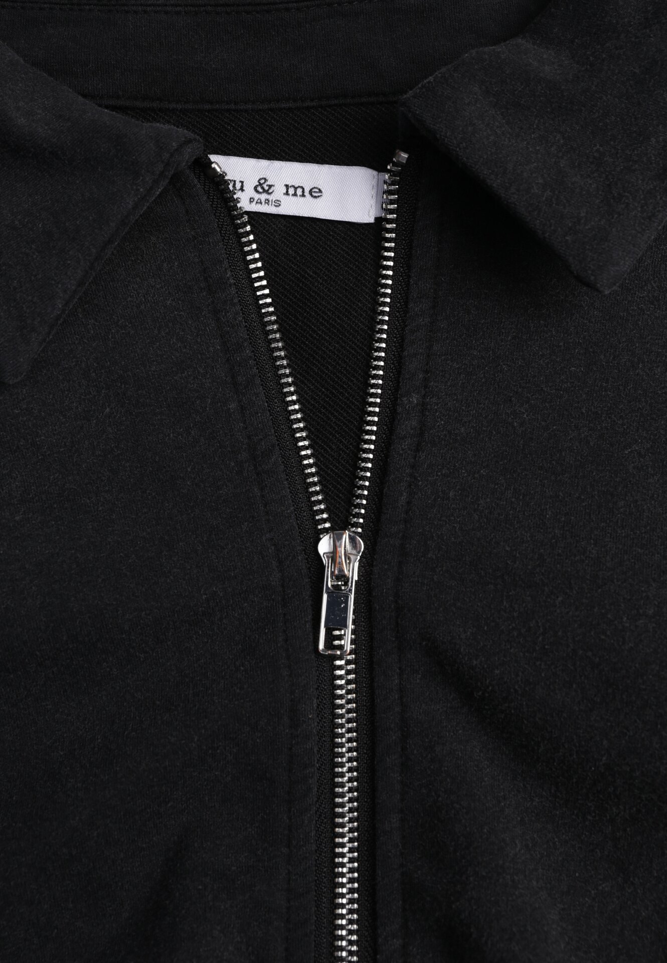 Czarna Bawełniana Bluza Bomberka o Kroju Oversize z Kołnierzem Viminala