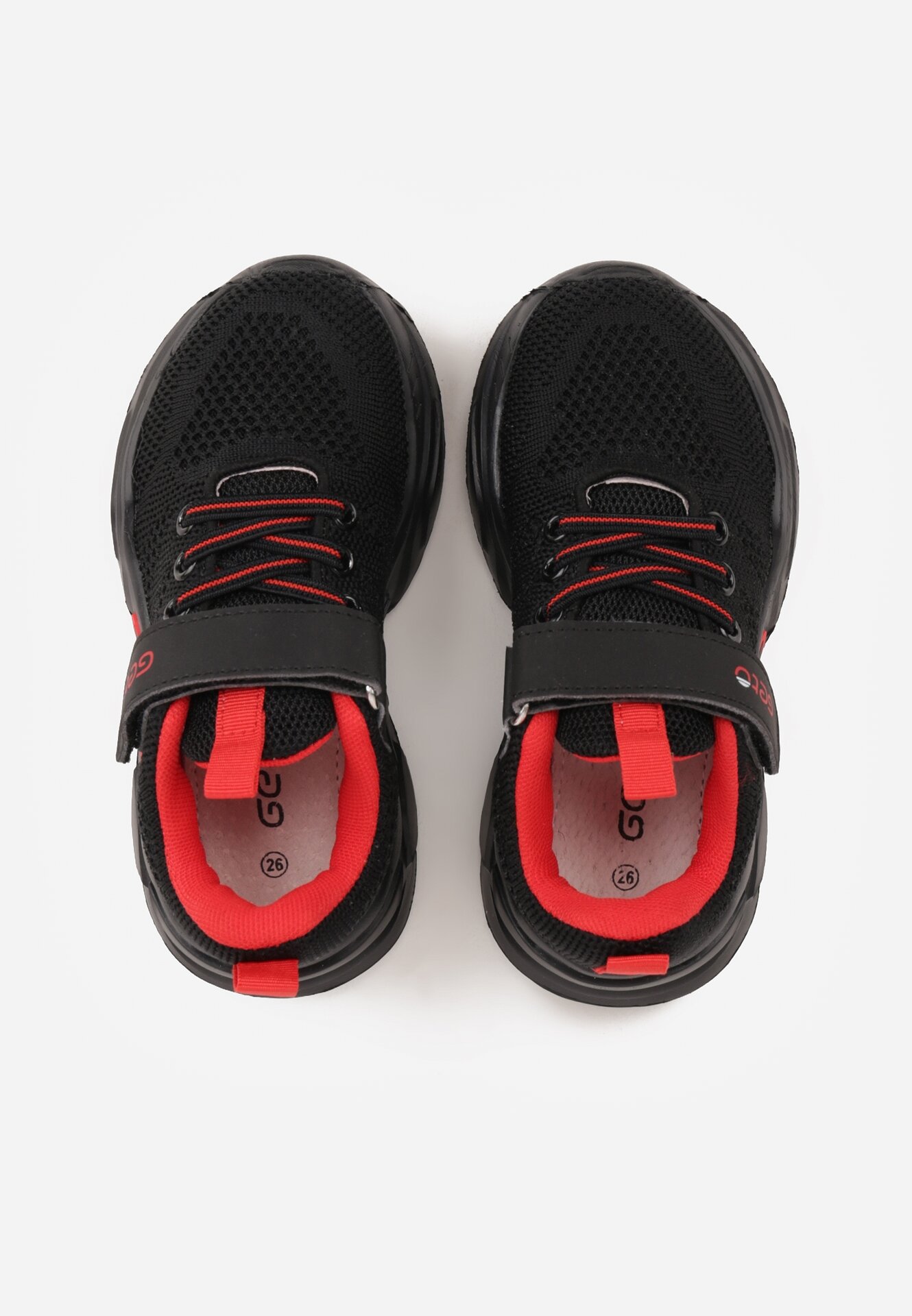 Pantofi sport Negru cu roșu