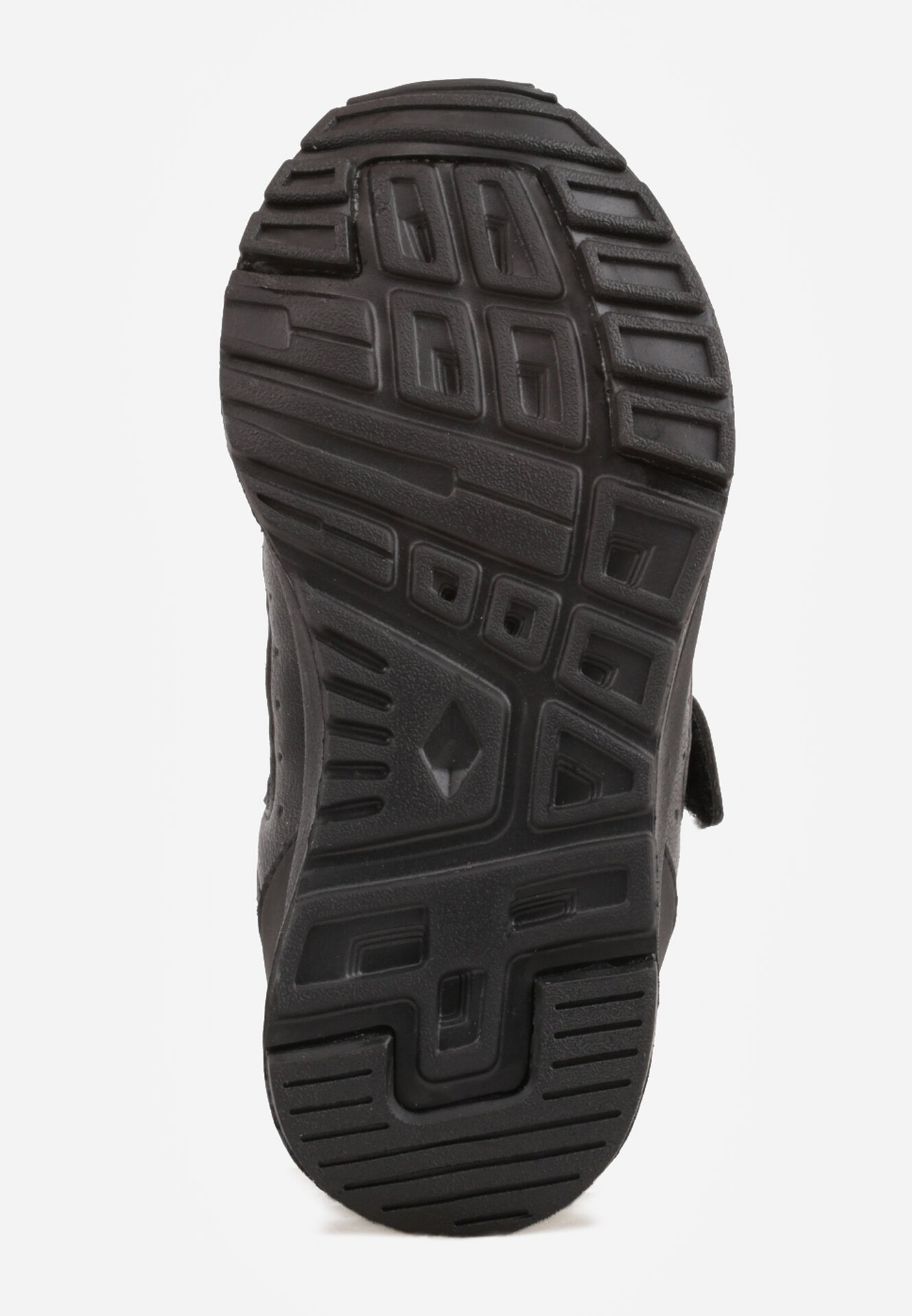 Czarne Buty Sportowe Sneakersy ze Skórzaną Wkładką i Napisem Rilva