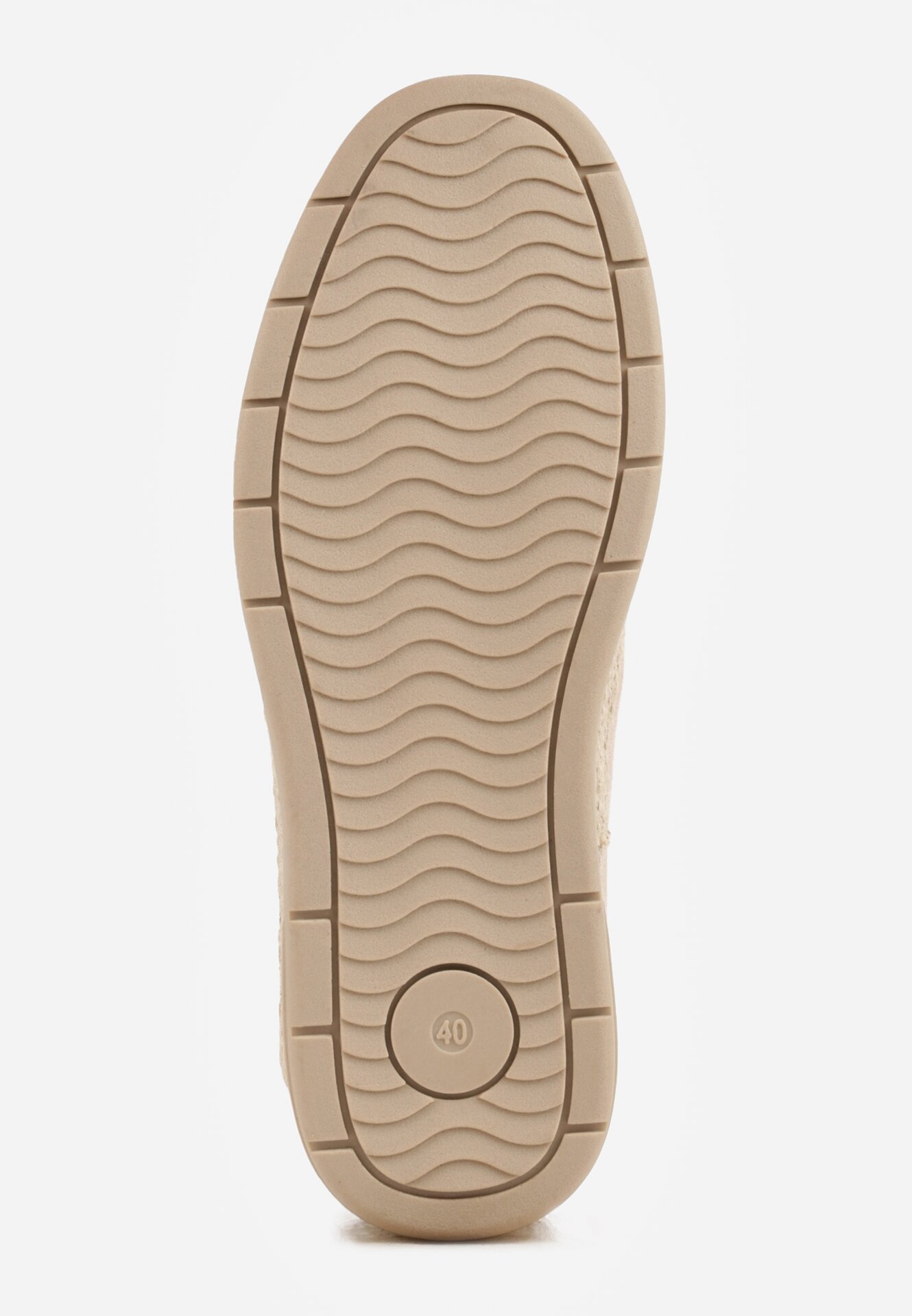 Ciemnobeżowe Półbuty Mokasyny ze Sznurowaną Cholewką Ellsia