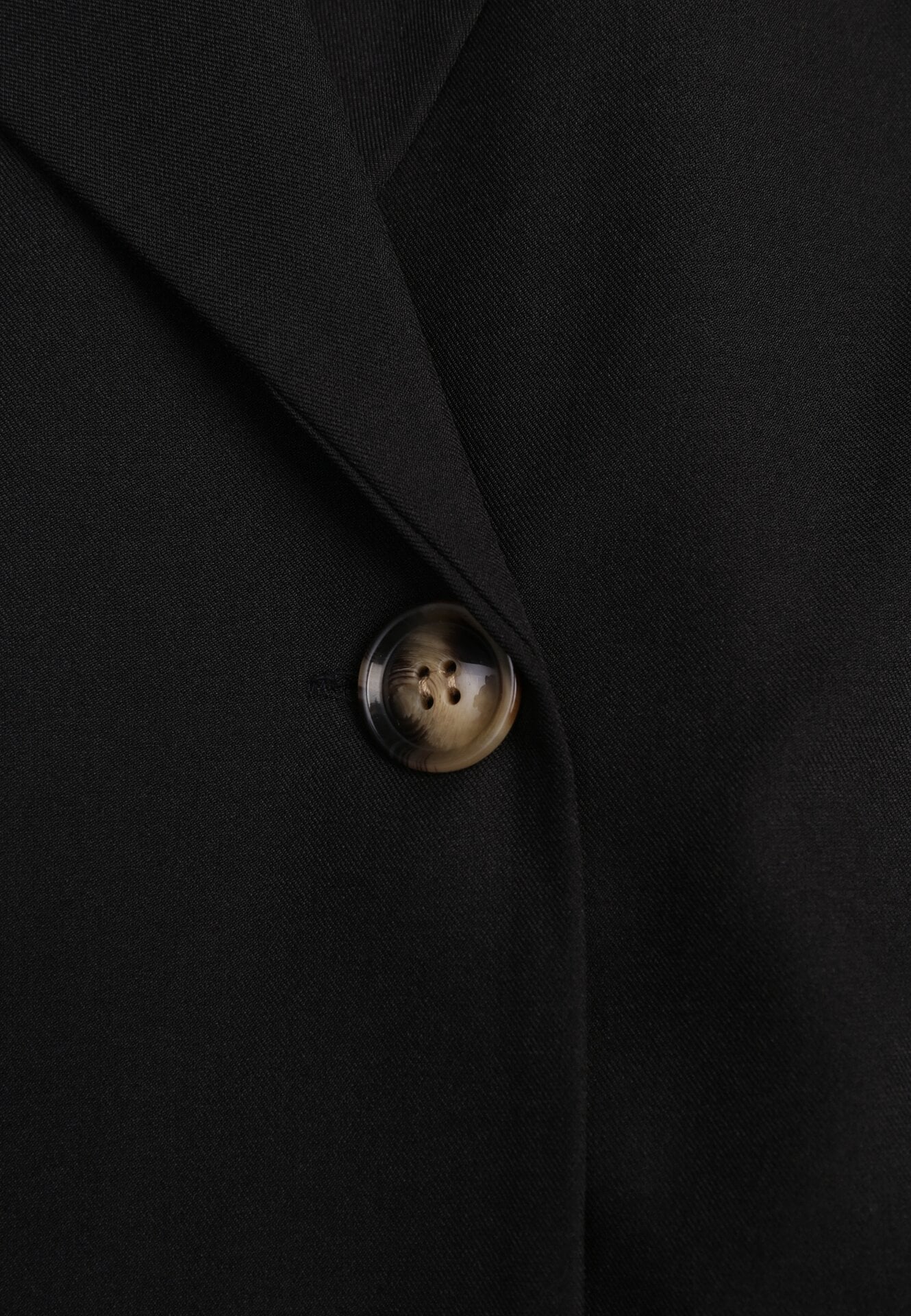 Czarna Garniturowa Kamizelka Oversize z Dwurzędowym Zapięciem Edriana