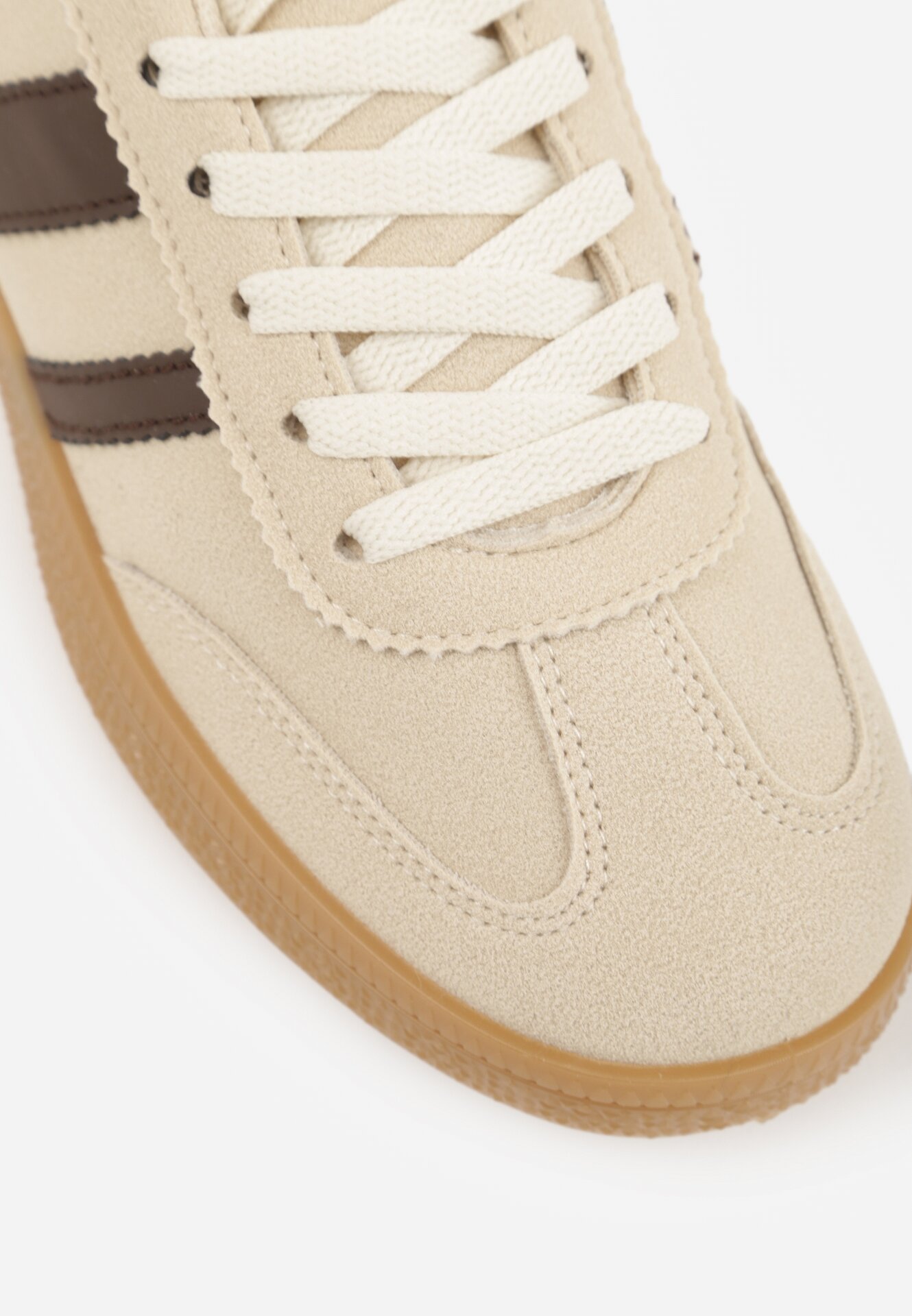 Sneakers Bej cu maro