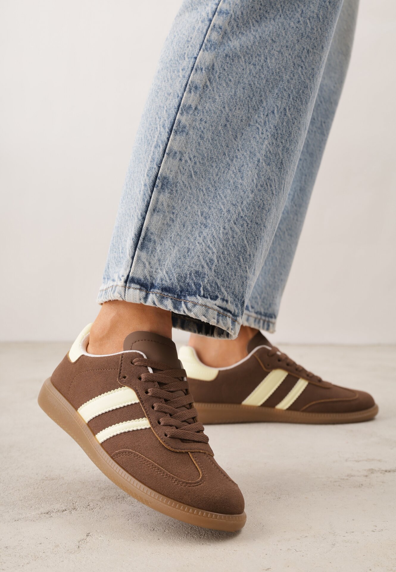 Sneakers Maro cu galben