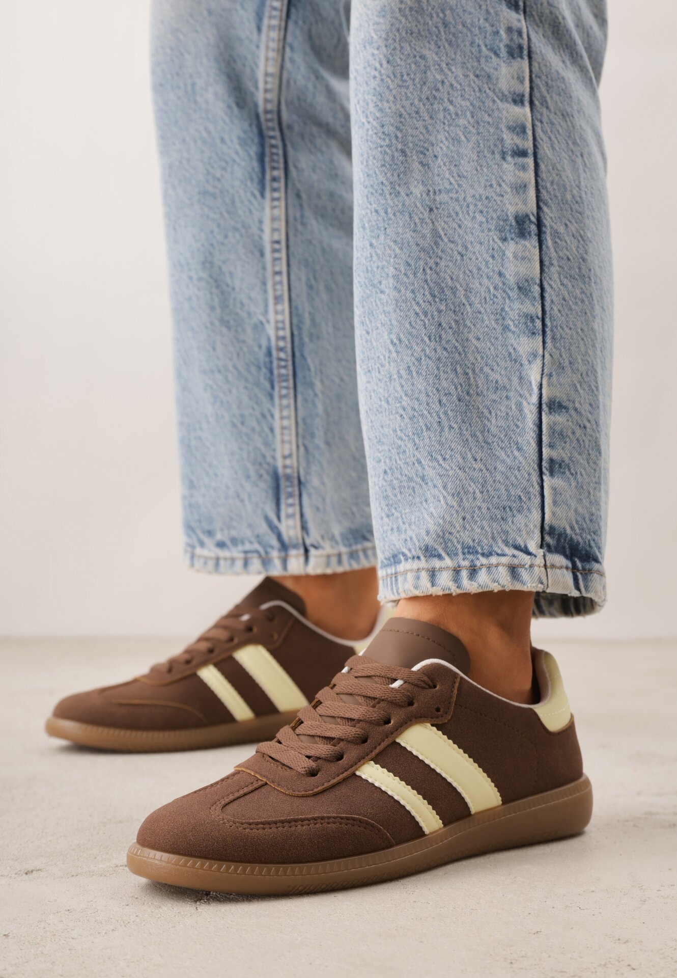 Sneakers Maro cu galben