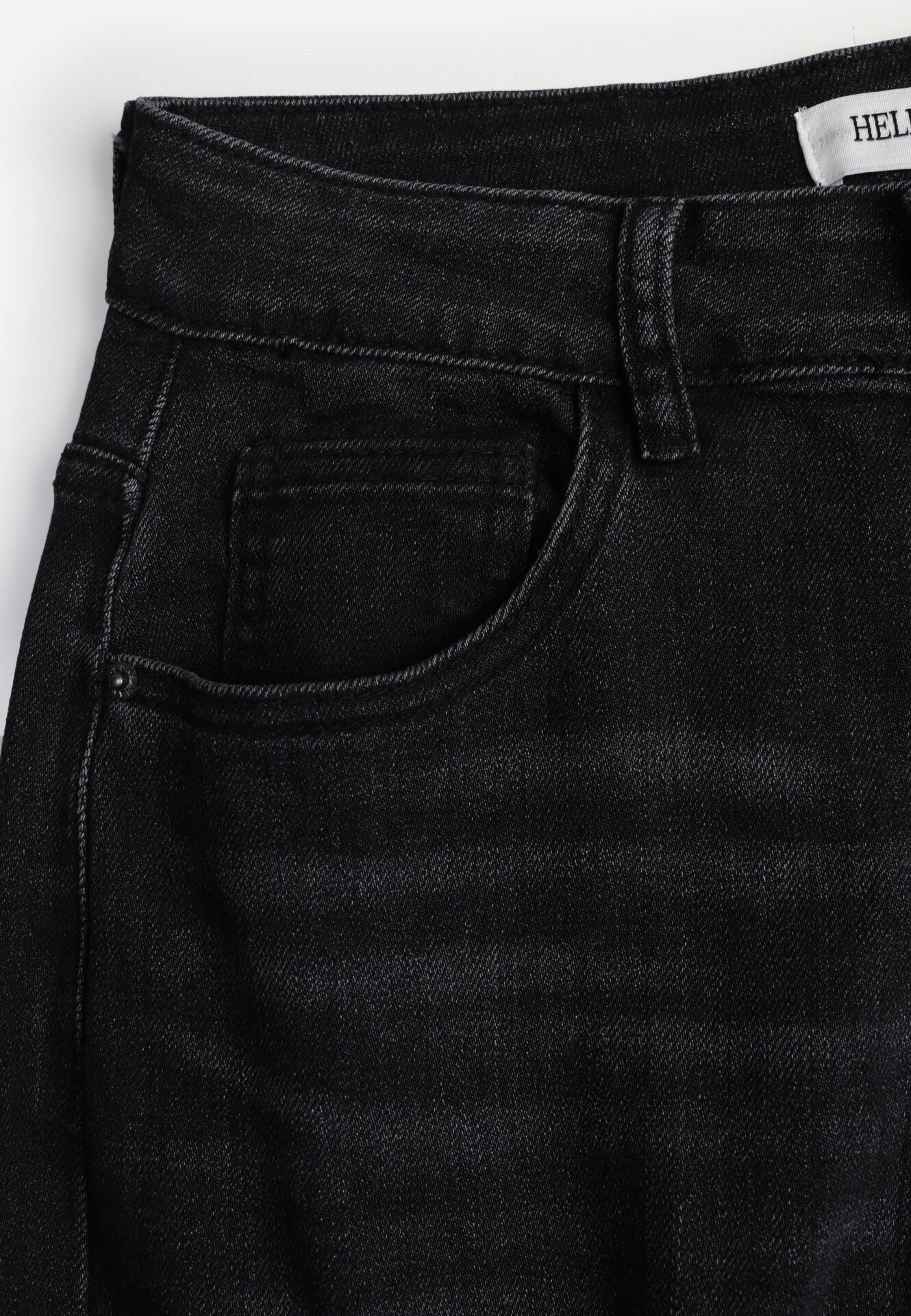 Czarne Jeansy o Szerokim Kroju Palazzo z Bawełną i Wysokim Stanem Zinnalitte