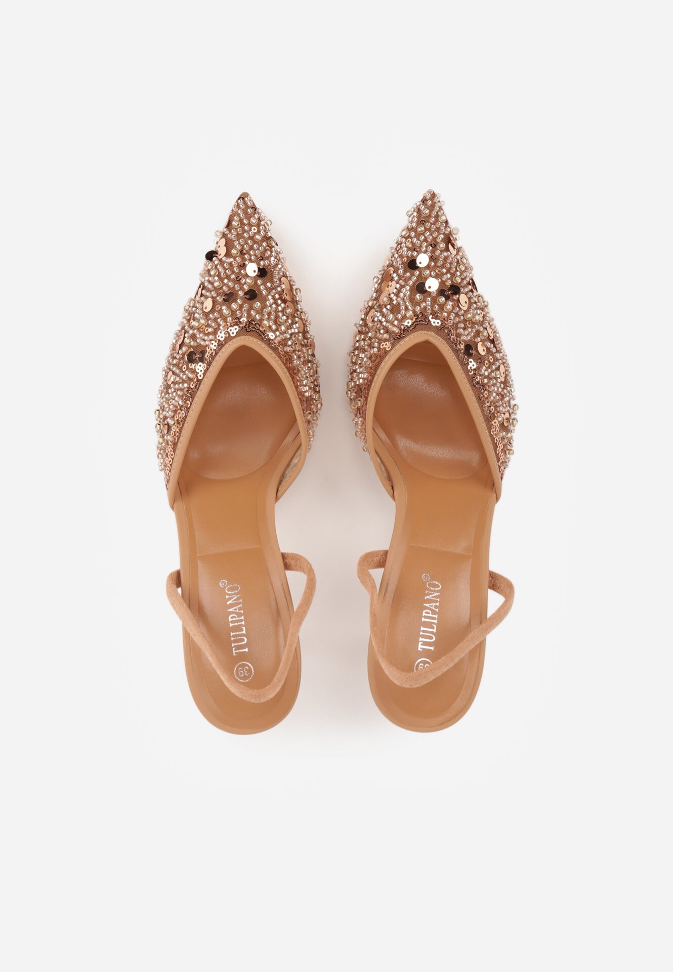 Pantofi stiletto Bej închis