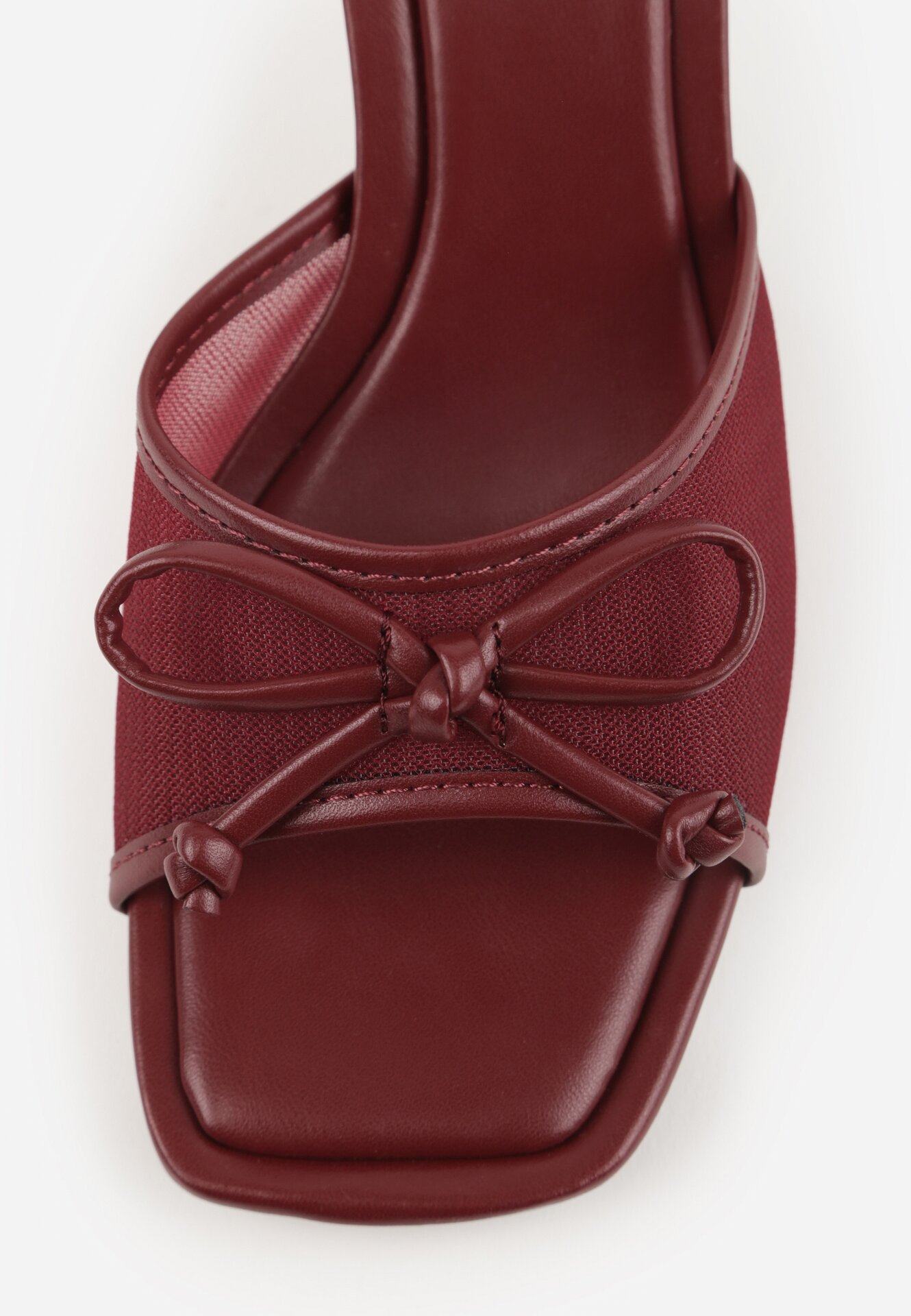 Papuci Bordo cu roșu