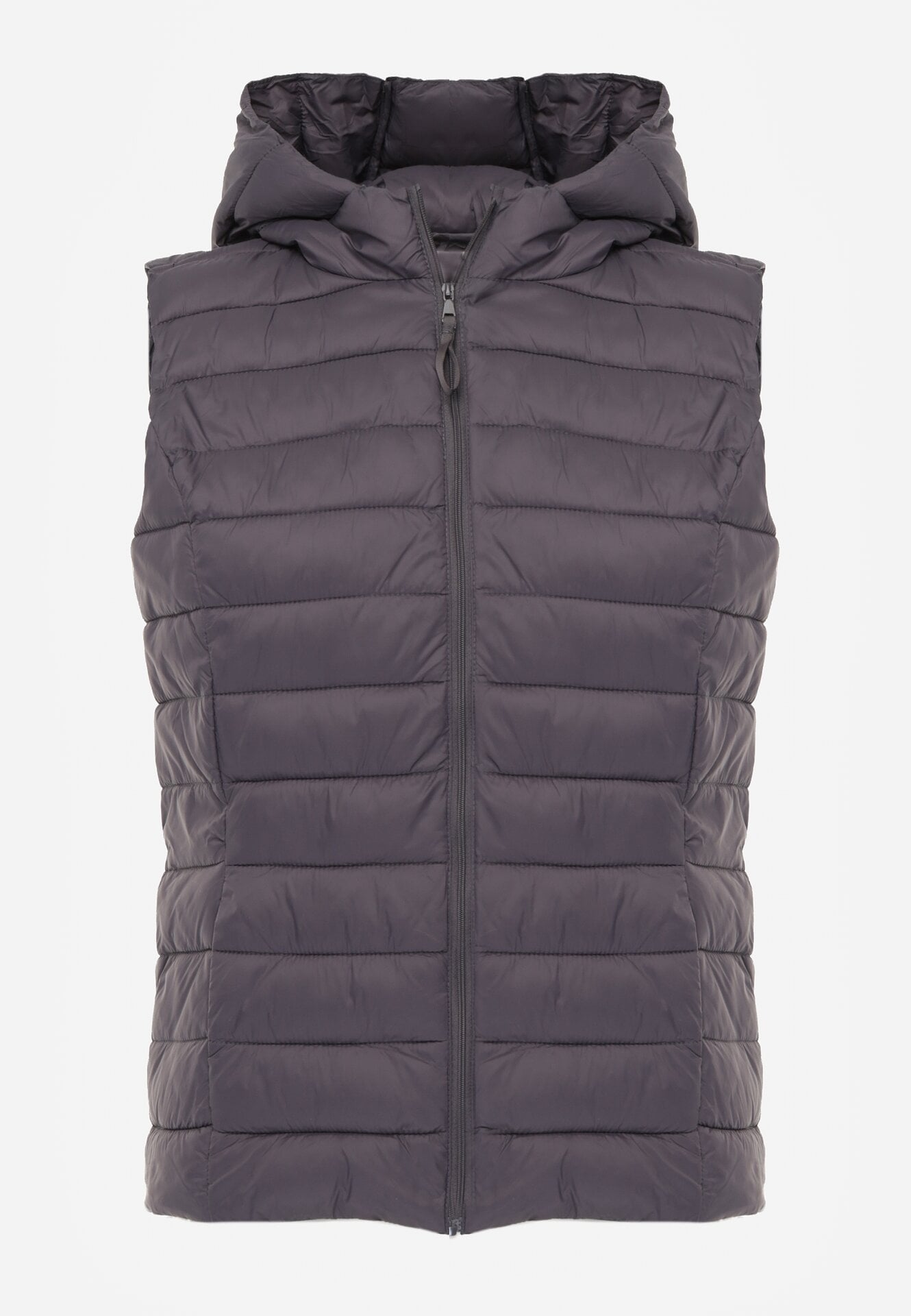 Szara Pikowana Kamizelka Przejściowa z Kapturem Neanissa