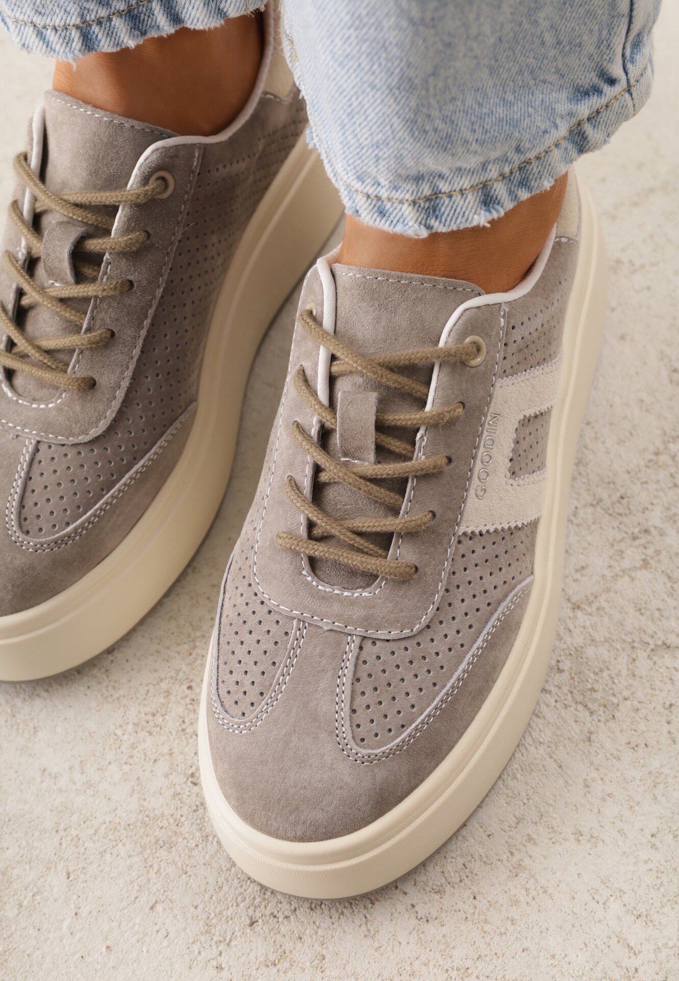 Sneakers Bej închis