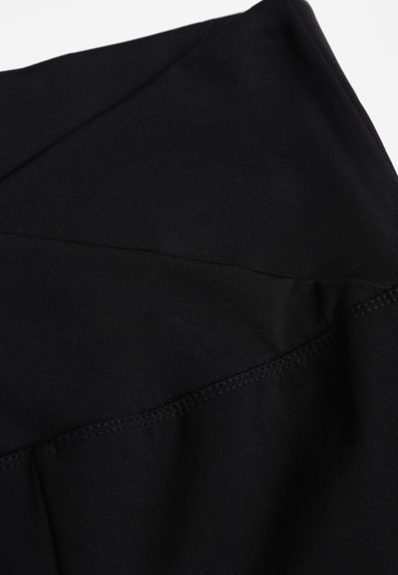 Czarne Legginsy Dzwony z Kopertowym Wysokim Stanem Azinuna