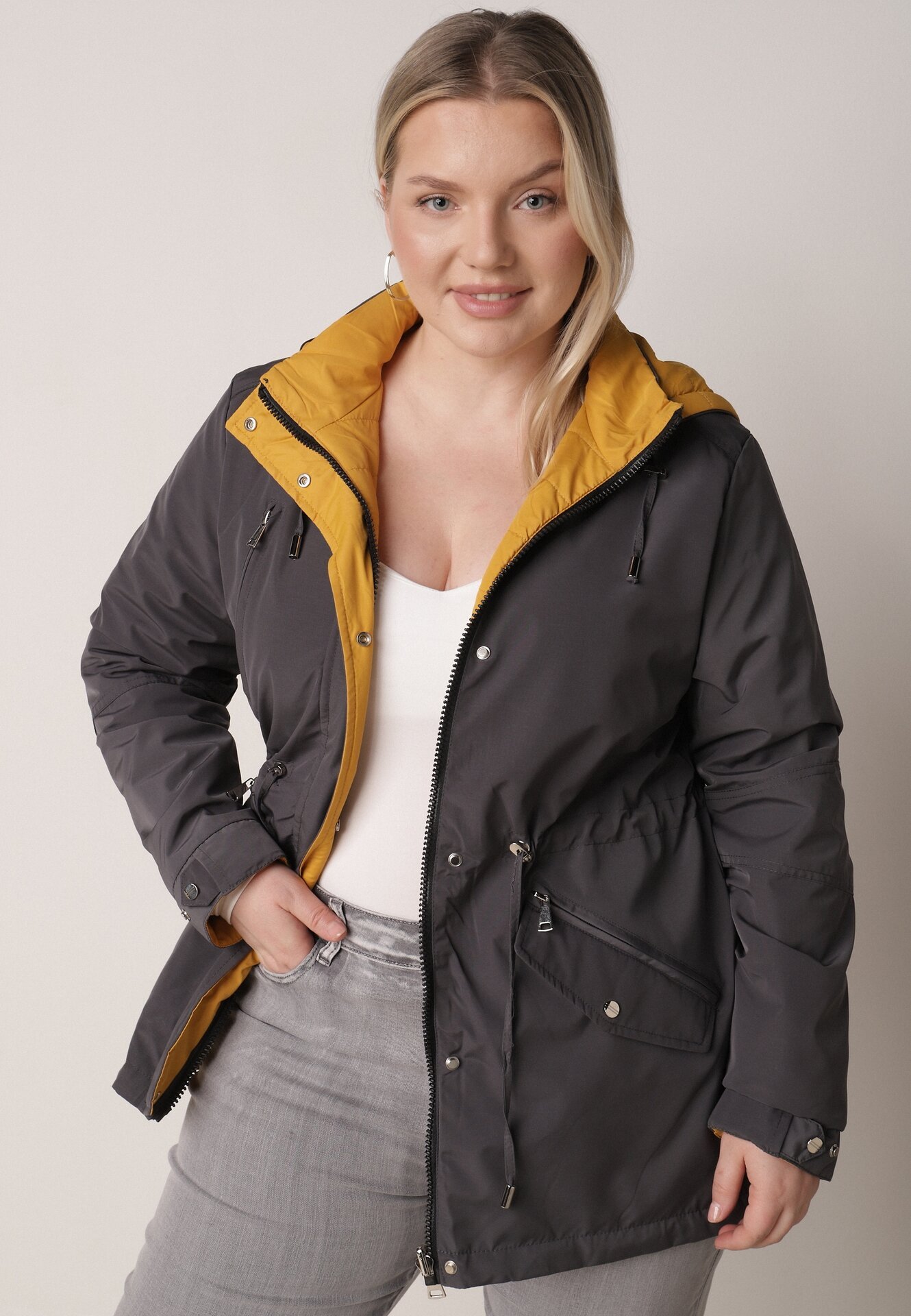 Geacă Gri cu galben