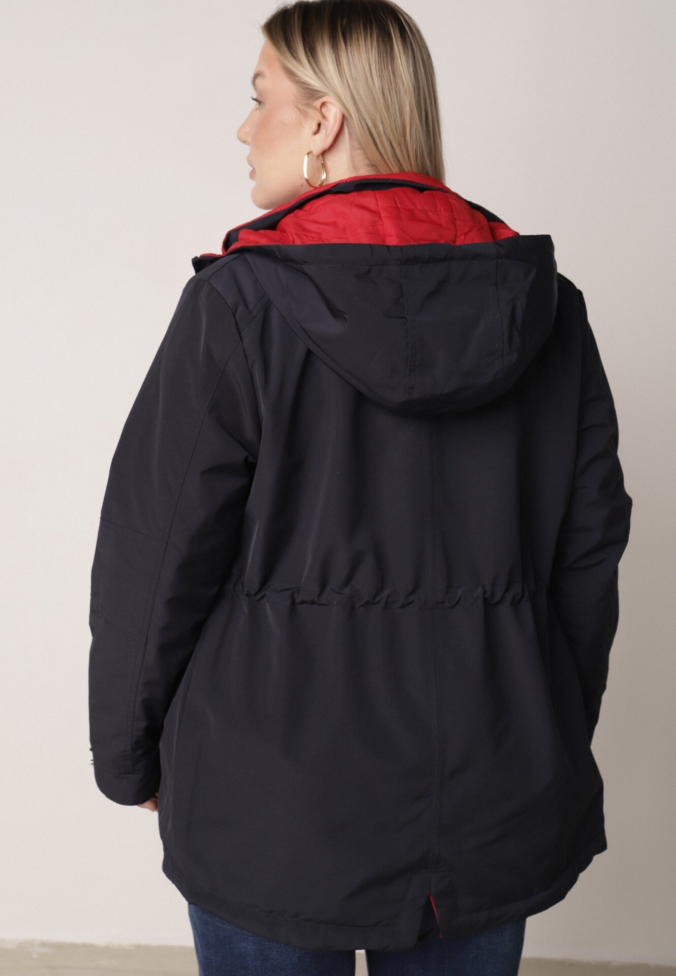 Geacă Bleumarin cu roșu