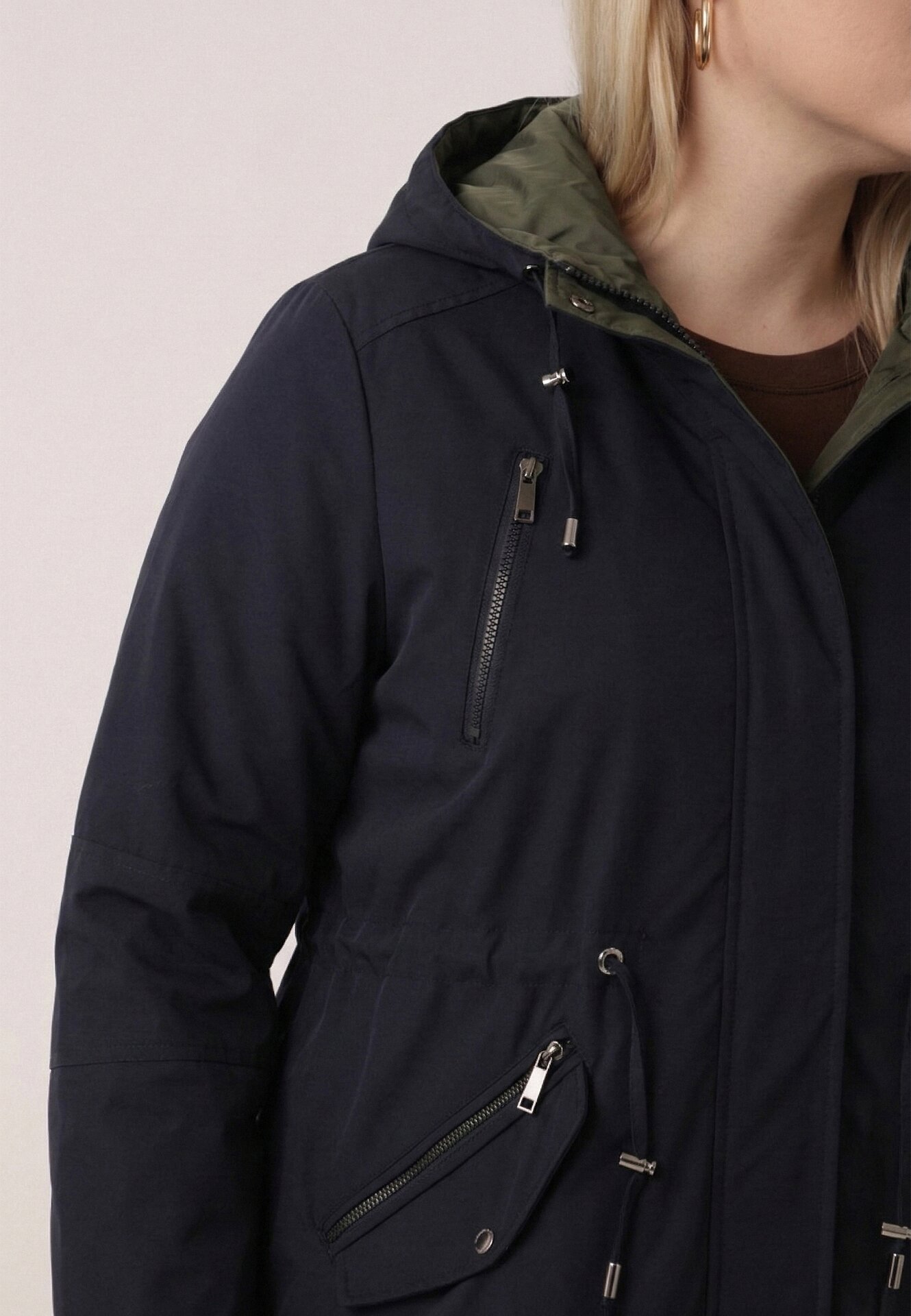 Geacă Bleumarin cu verde