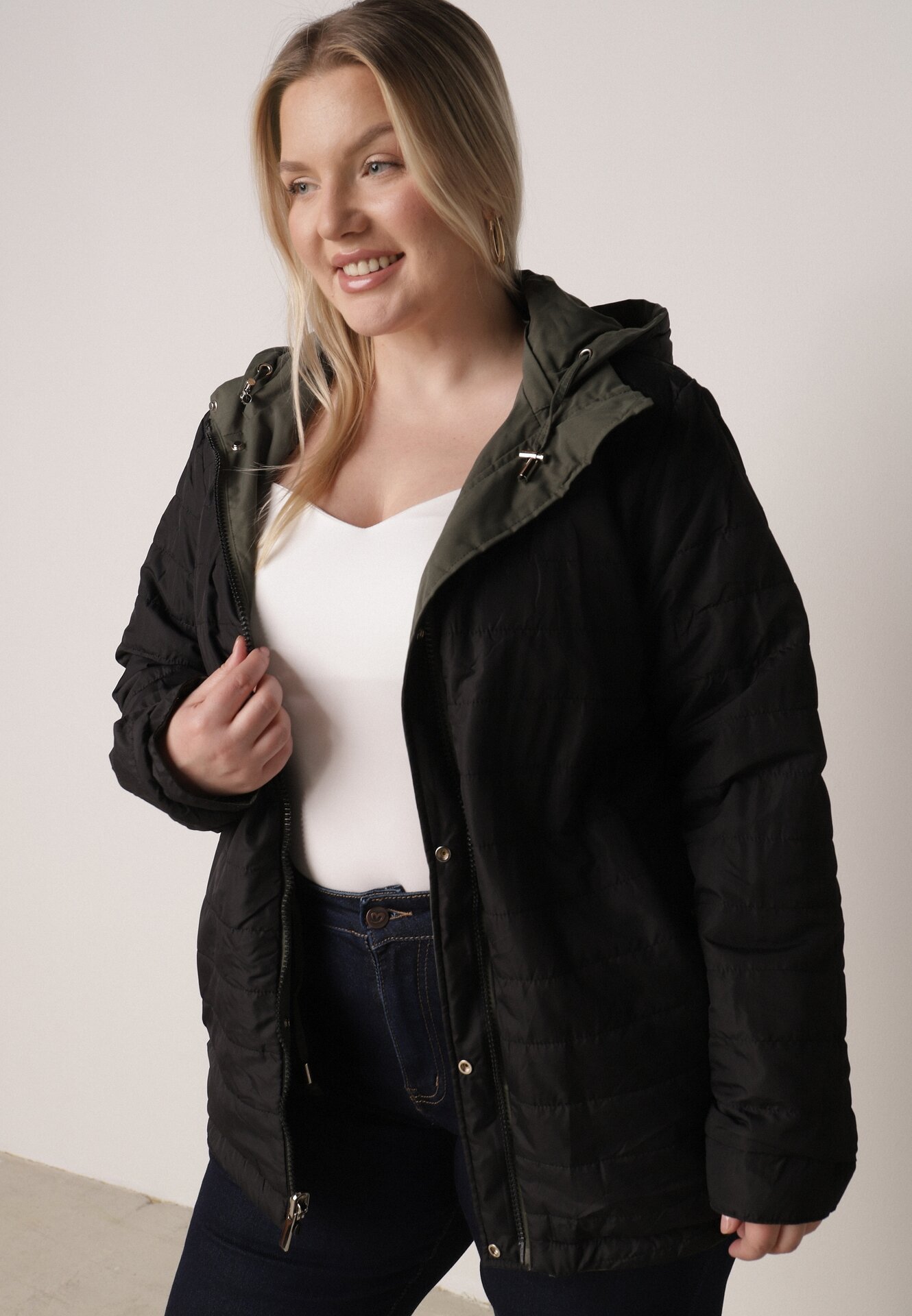 Geacă Verde cu negru