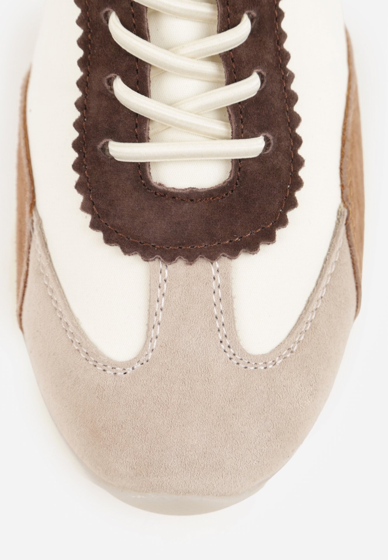 Sneakers Bej cu auriu