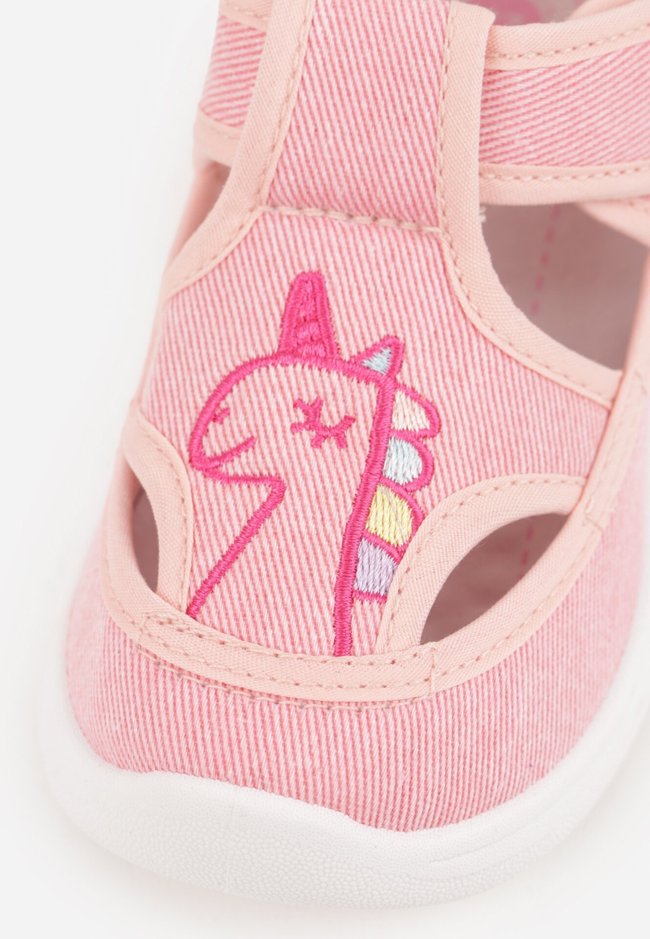 Ciemnoróżowe Tenisówki z Wkładką ze Skóry Naturalnej Ledami i Wycięciami Bernise