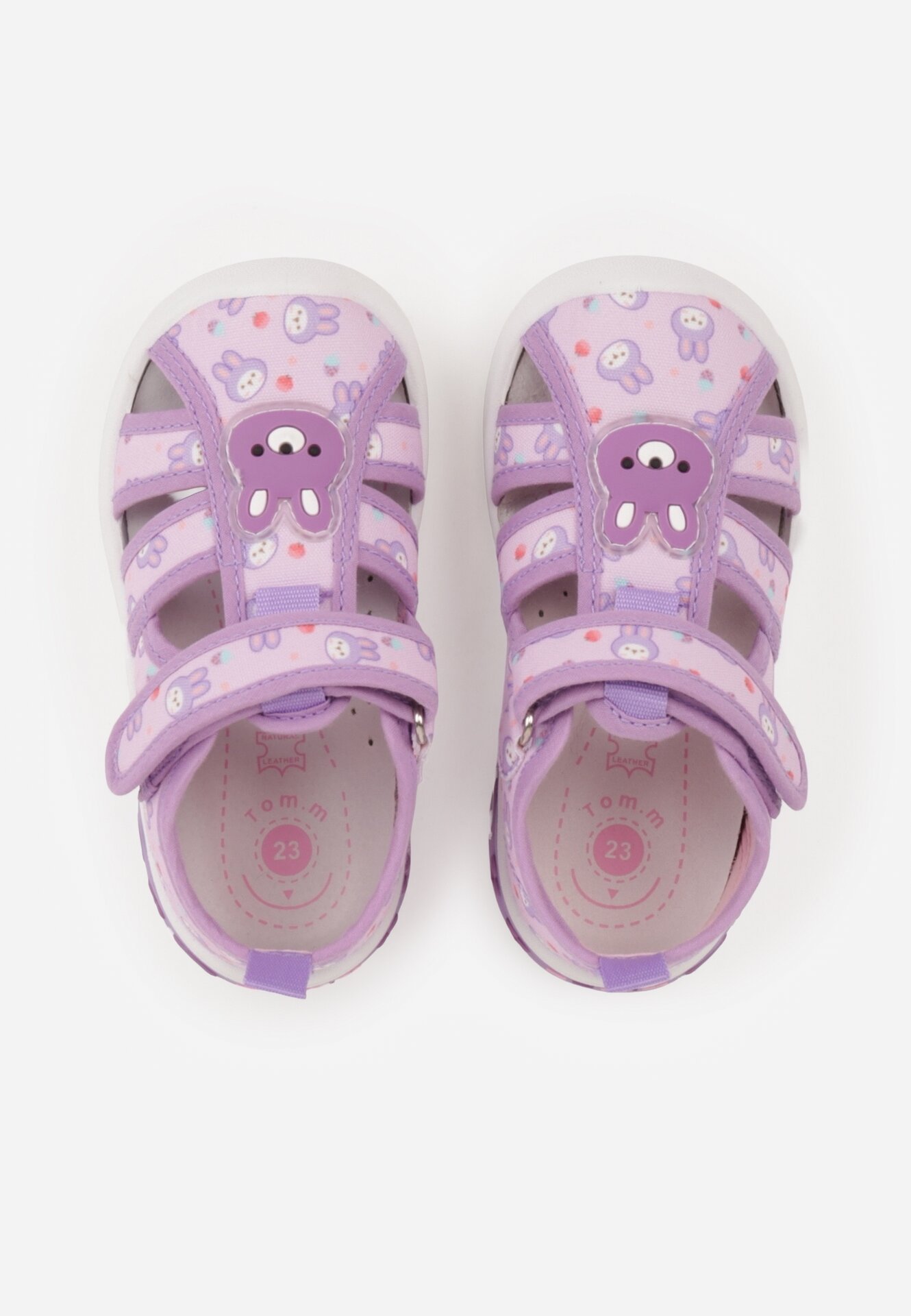 Fioletowe Tenisówki z Podeszwą LED i Skórzaną Wkładką Zidonna