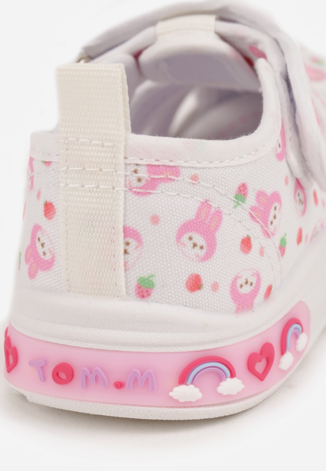 Białe Tenisówki z Podeszwą LED i Skórzaną Wkładką Zidonna