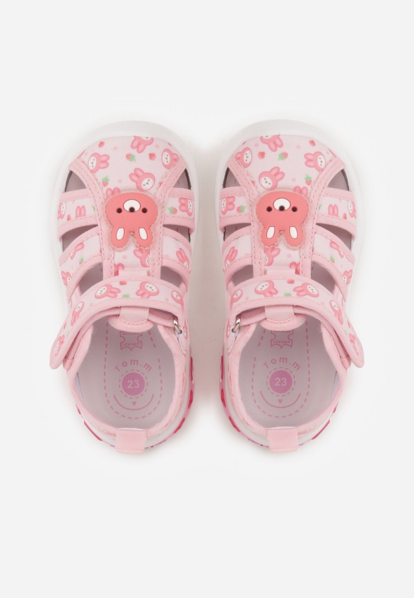 Różowe Tenisówki z Podeszwą LED i Skórzaną Wkładką Zidonna