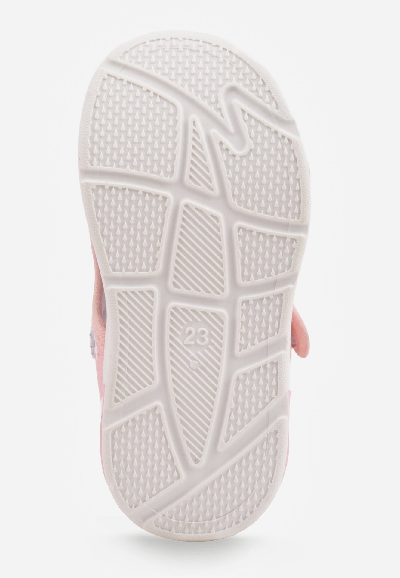 Różowe Tenisówki ze Skórzaną Wkładką Wycięciami z Tęczą 3D i Światełkami LED Nedria