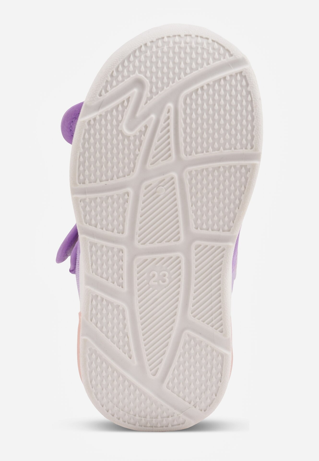 Fioletowe Tenisówki ze Skórzaną Wkładką Wycięciami z Tęczą 3D i Światełkami LED Nedria