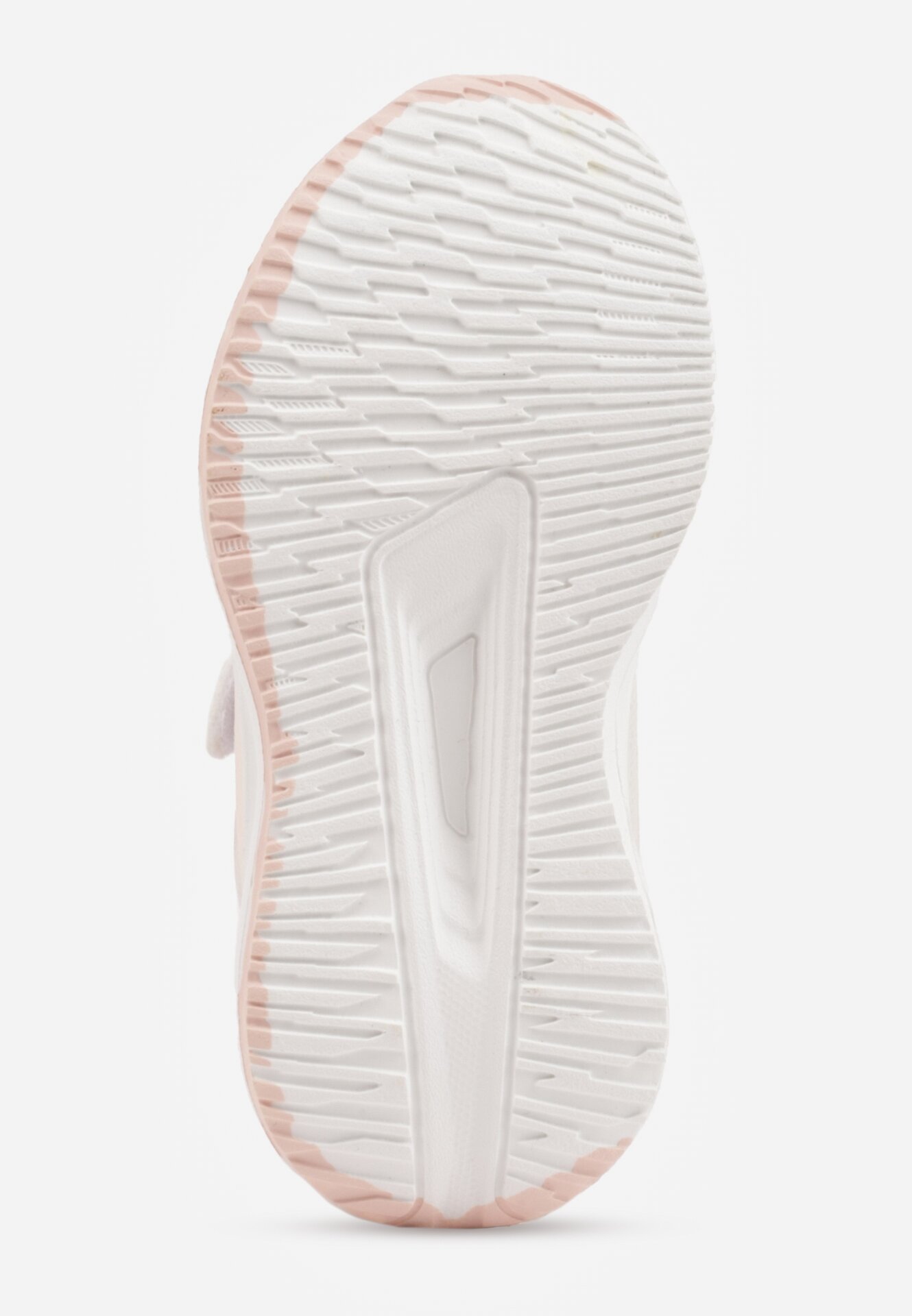 Różowo-Białe Buty Sportowe na Grubej Podeszwie ze Skórzaną Wkładką Zidala