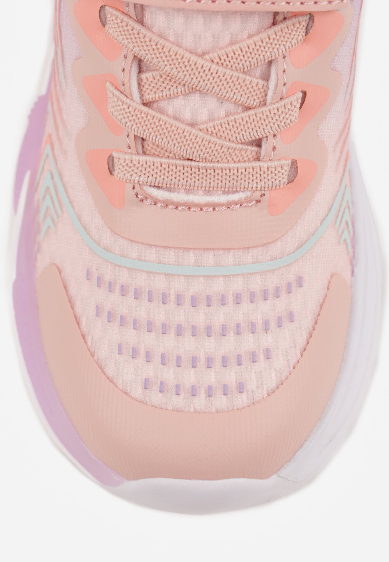 Różowe Buty Sportowe z Podeszwą LED i Zapięciem na Rzep Zidele