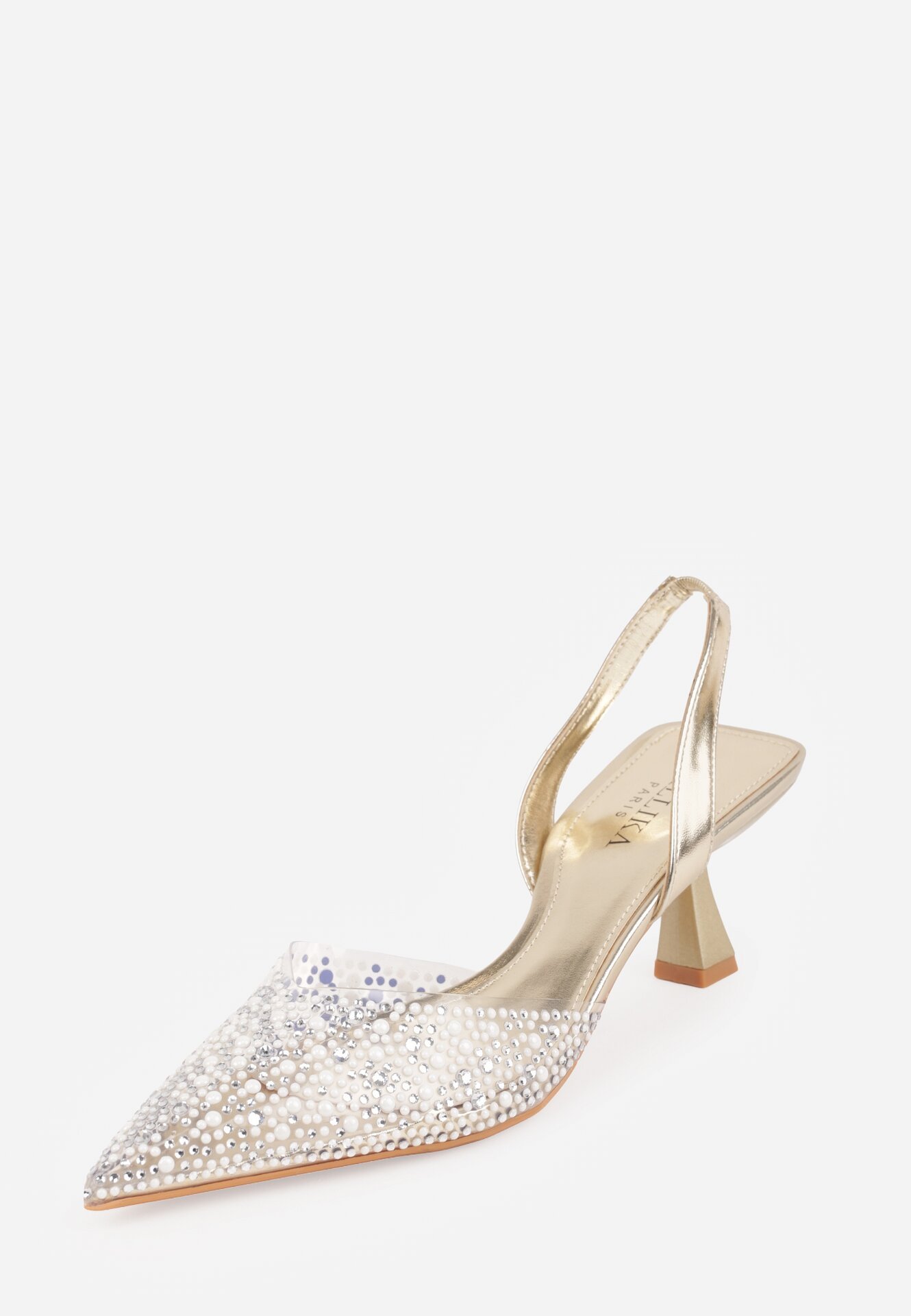 Pantofi cu toc Aurii
