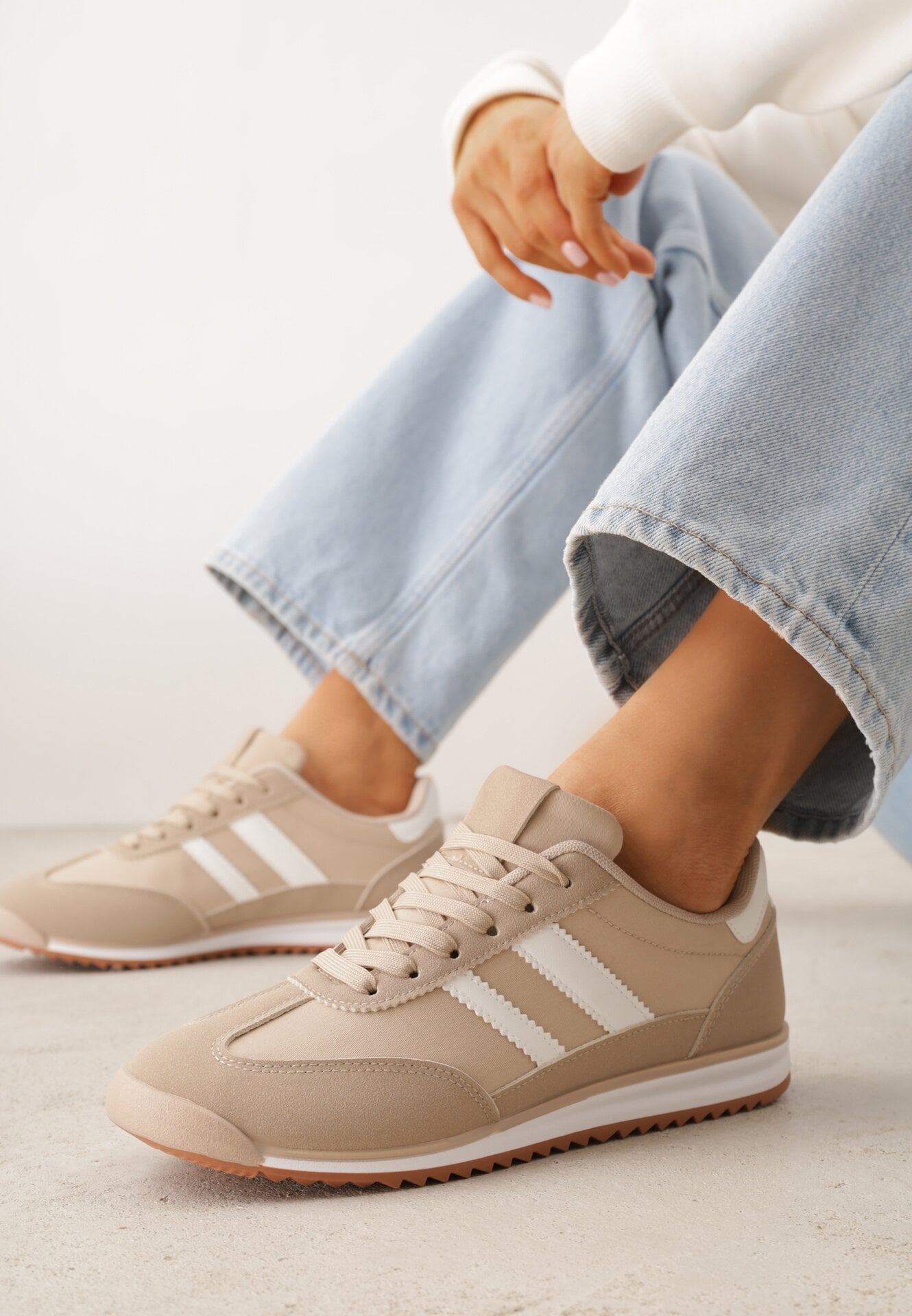 Sneakers Bej închis